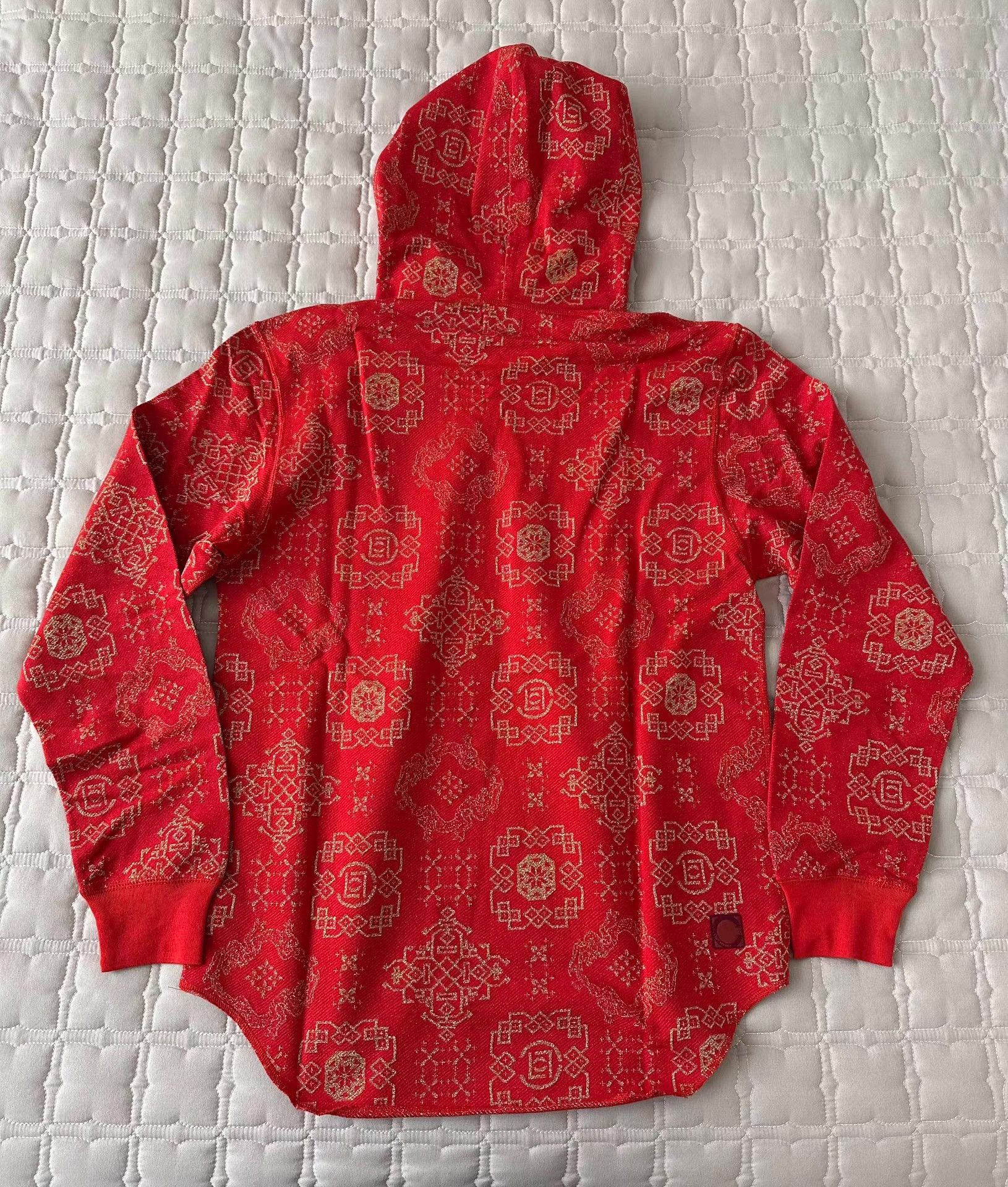 C. By Loredana Pinasco CLOT Edison Chen Red Hoodie with Gold Dragon Pattern Size US S / EU 44-46 / 1 - 4 Thumbnail