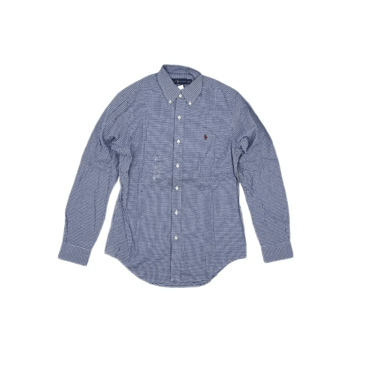 Polo Ralph Lauren Polo Ralph Lauren Men's Blue Plaid Long-Sleeve Shirt Size US S / EU 44-46 / 1 - 1 Thumbnail