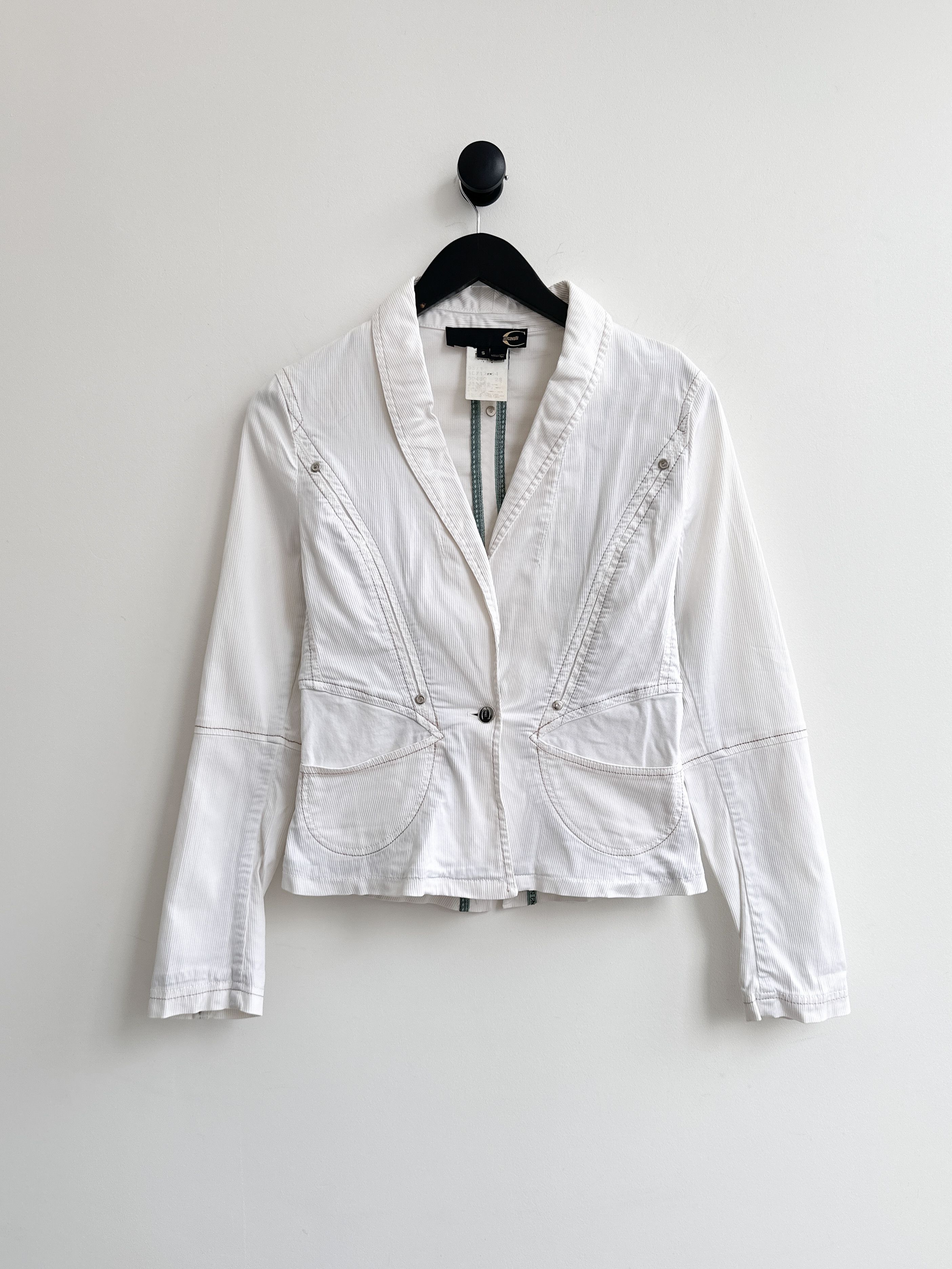 Just Cavalli White Jacket Blazer