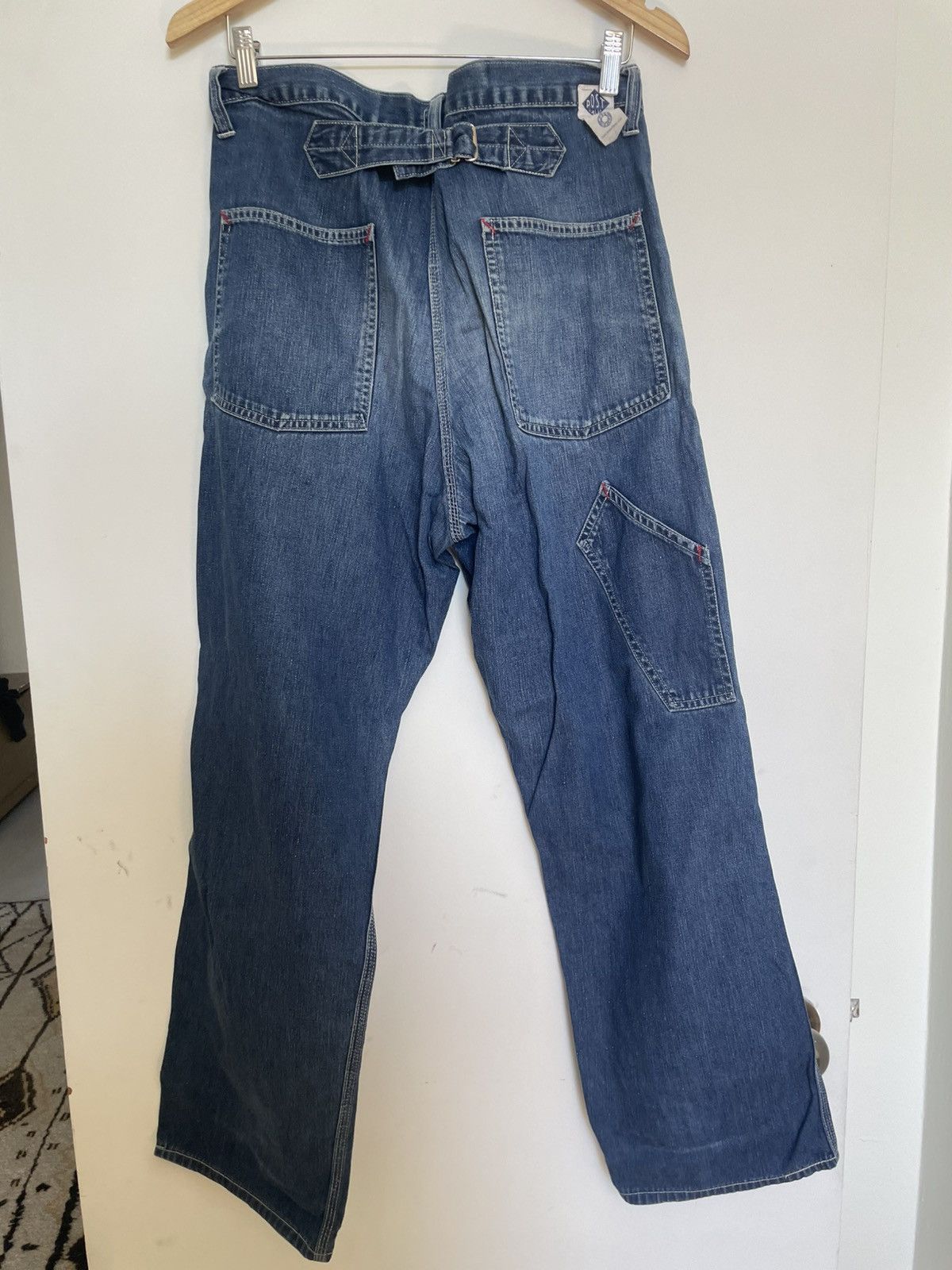 Post Overalls Vintage post o’alls cinch back carpenter denim Size US 31 - 3 Thumbnail