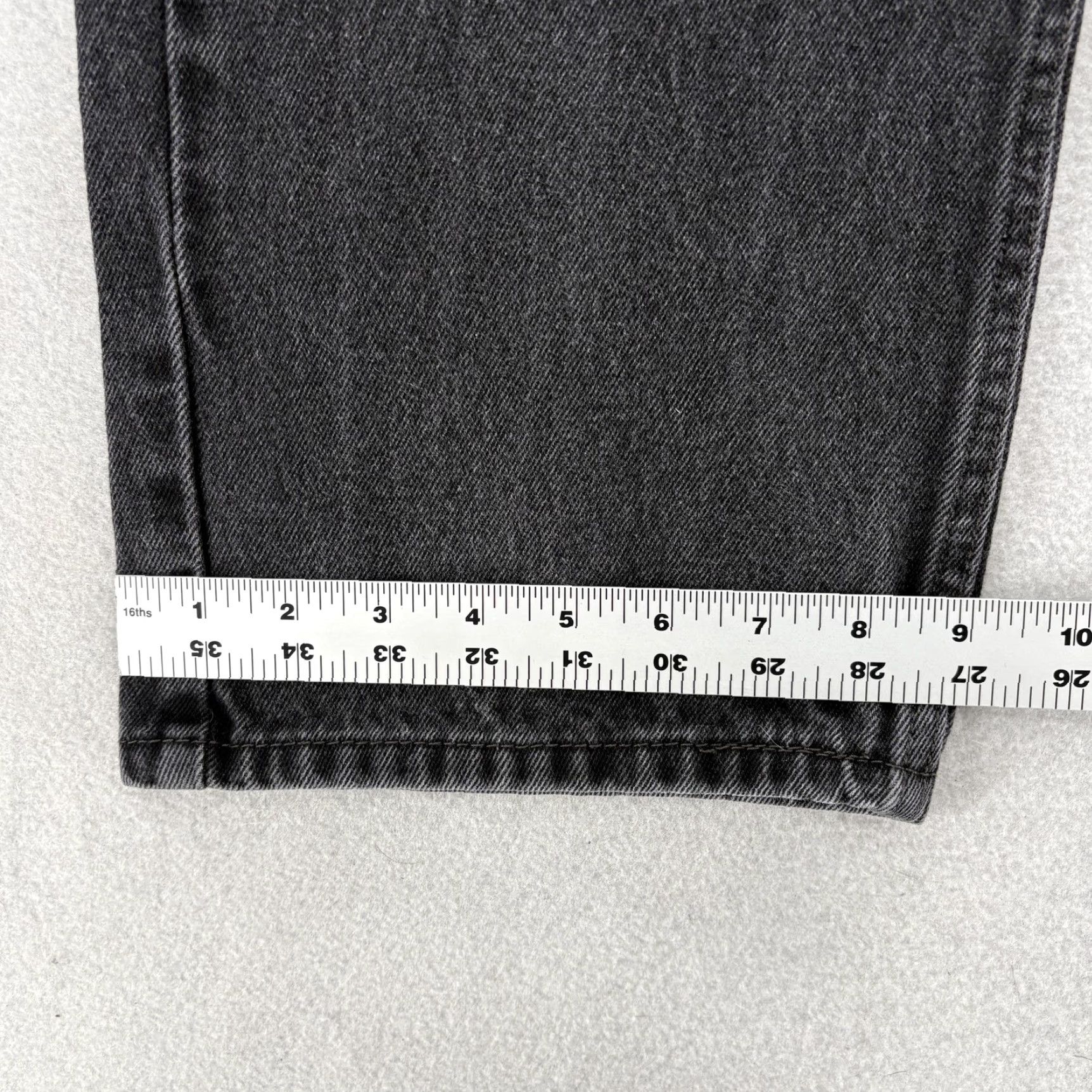 Levi's Levi's 505 Jeans Mens 40x30 Gray Dark Wash Regular Fit Straight Denim Casual Pant Shirt Size US 40 / EU 56 - 7 Thumbnail