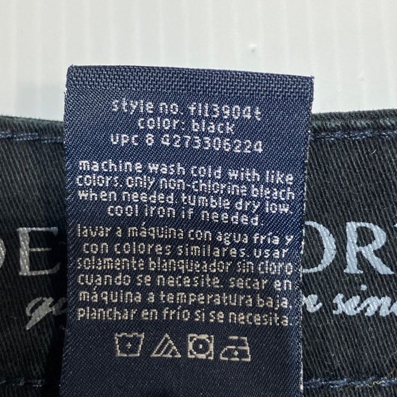 Faded Glory Faded Glory Black Denim High Rise Straight Capri Jeans 12 Size 34" / US 12 / IT 48 - 4 Thumbnail