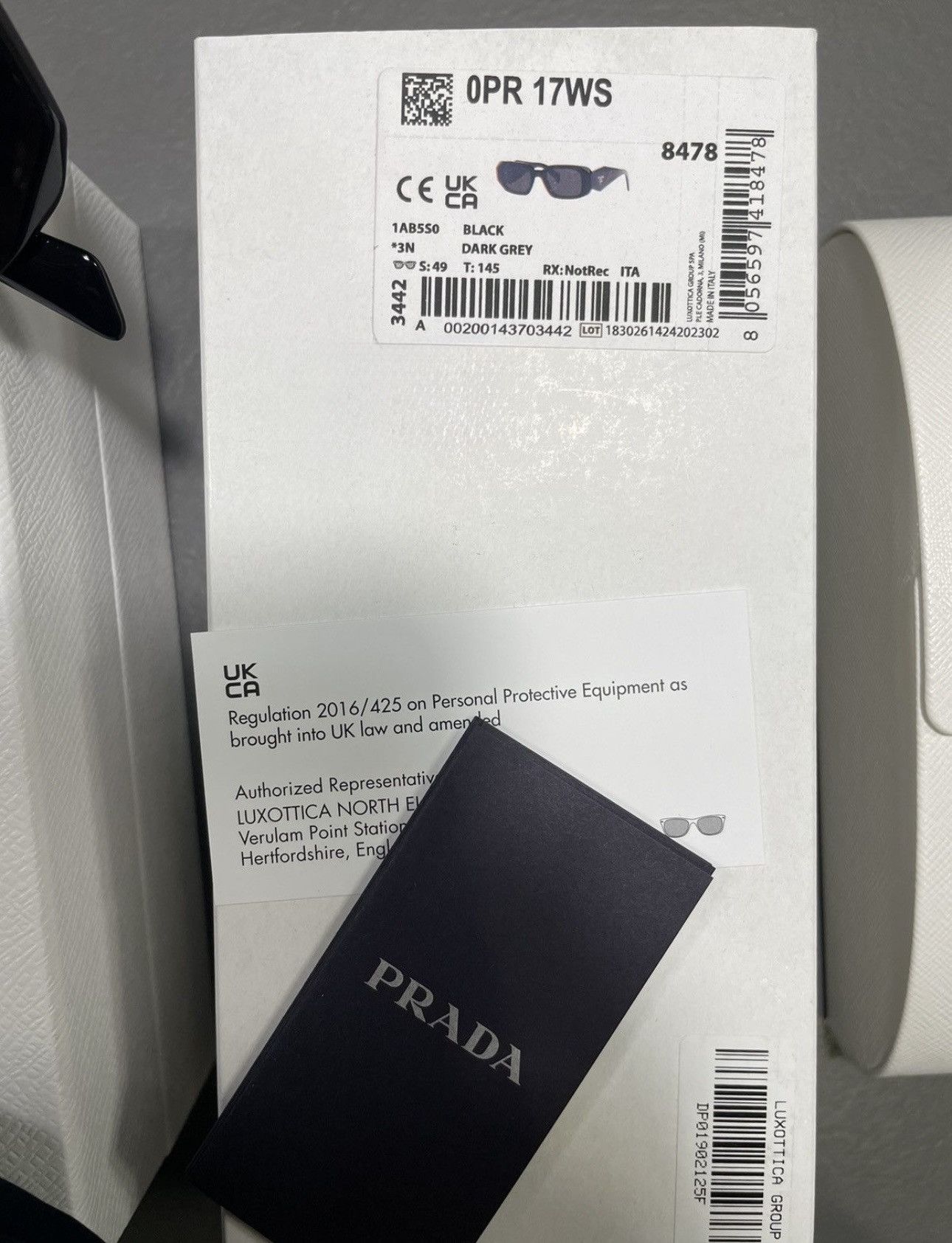 Designer Sunglasses. Prada Symbole PR 17WS 1AB5S0 49