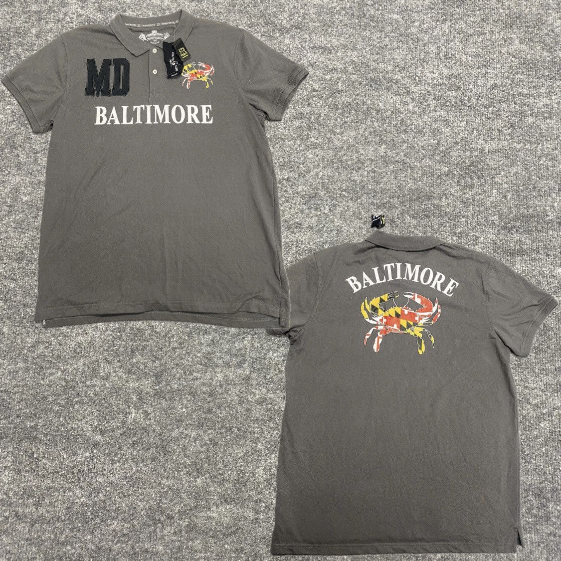 Robin Ruth Robin Ruth Grey Polo Shirt Baltimore MD Size XX-Large Size US XXL / EU 58 / 5 - 1 Thumbnail