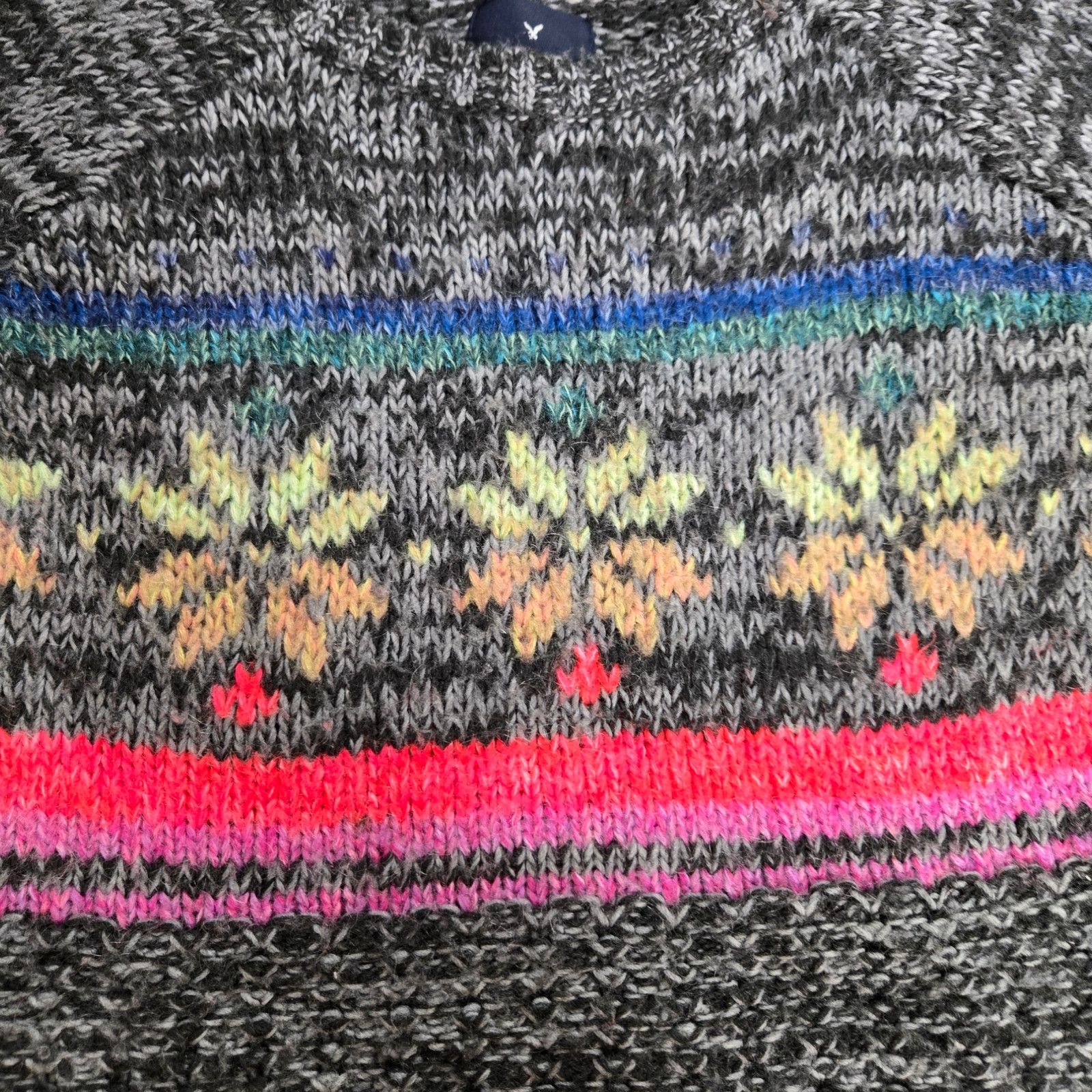 American Eagle Outfitters American Eagle Multicolor Fair Isle Sweater Size XS Size XS / US 0-2 / IT 36-38 - 4 Thumbnail
