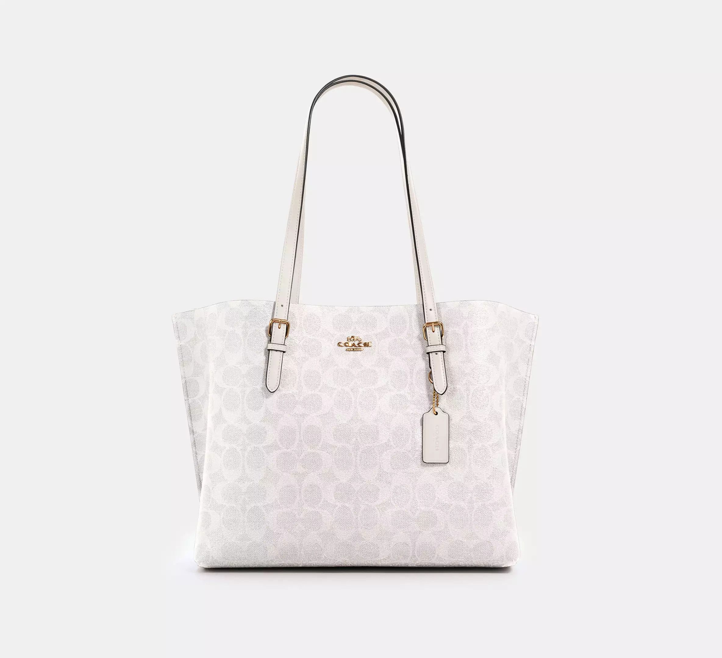Coach Mollie Tote Bag In Signature Canvas #1665 Size ONE SIZE - 5 Thumbnail