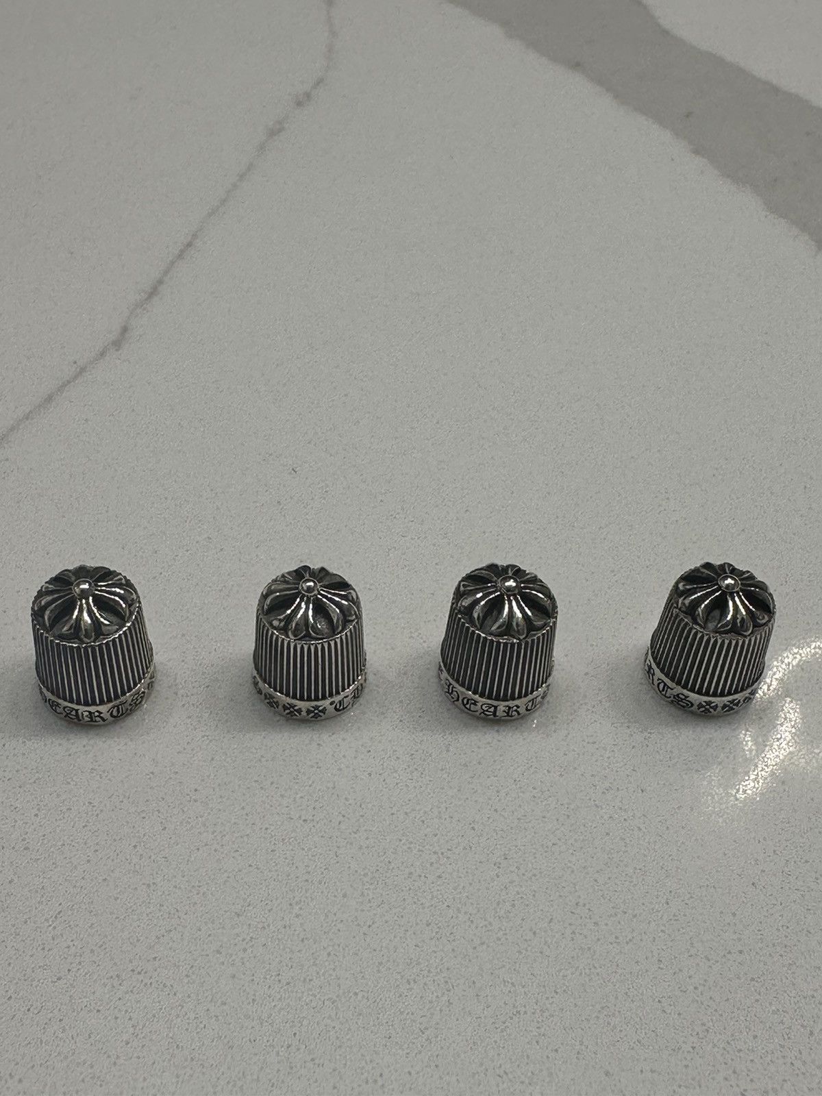 Chrome Hearts 🔥Chrome Hearts Car Silver Valve Cap🔥 Size ONE SIZE - 2 Thumbnail