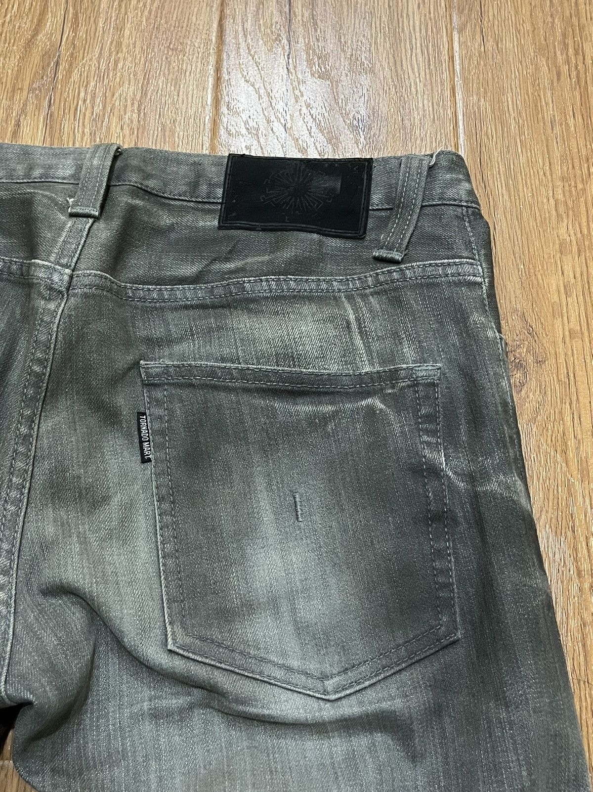 Tornado Mart Vintage 90s Tornado Mart Waxed Jeans Size US 31 - 8 Thumbnail