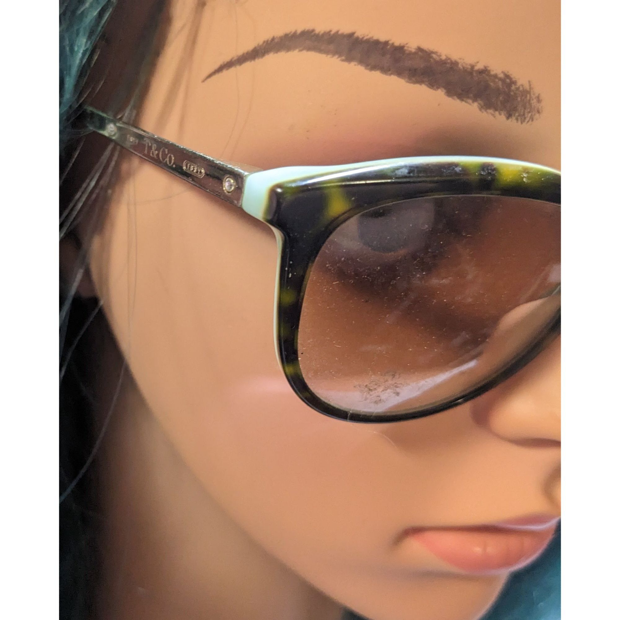 Tiffany & Co. Tiffany & Co Tortoise And Blue Sunglasses Size ONE SIZE - 10 Thumbnail