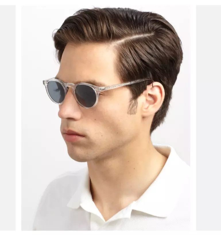Oliver Peoples Oliver Peoples Gregory Peck Sun Crystal / Blue Photo Size ONE SIZE - 4 Thumbnail