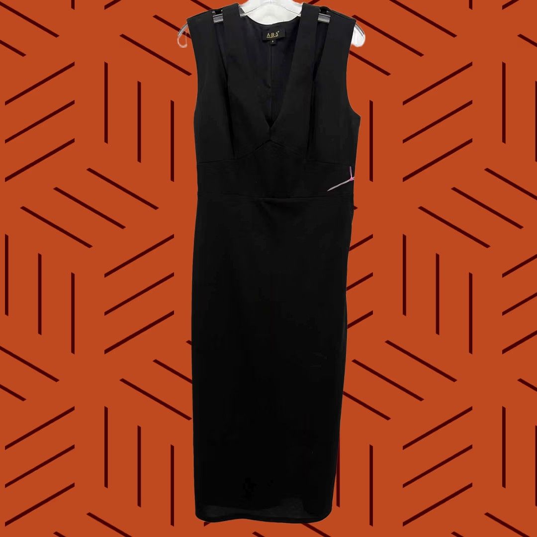 Vintage ABS Black Maxi Evening Gown Size 8 Regular Pre-Owned Size M / US 6-8 / IT 42-44 - 1 Thumbnail