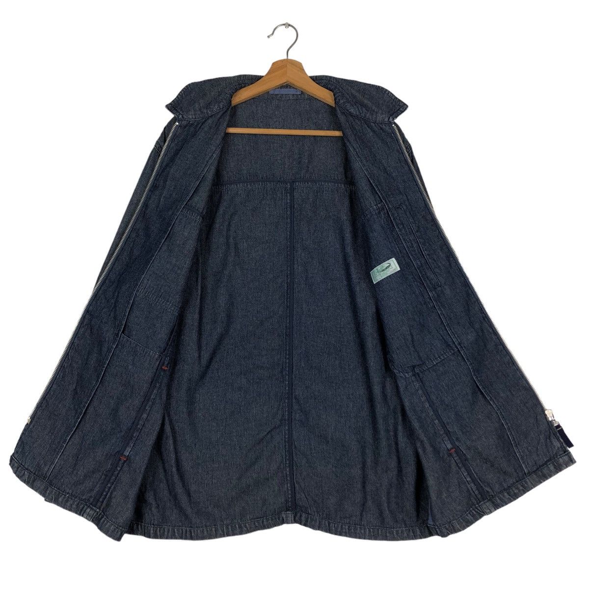 Japanese Brand 🔥Vintage Denim Chore Jacket Zipper Crocodile Japan Made Size US L / EU 52-54 / 3 - 13 Thumbnail