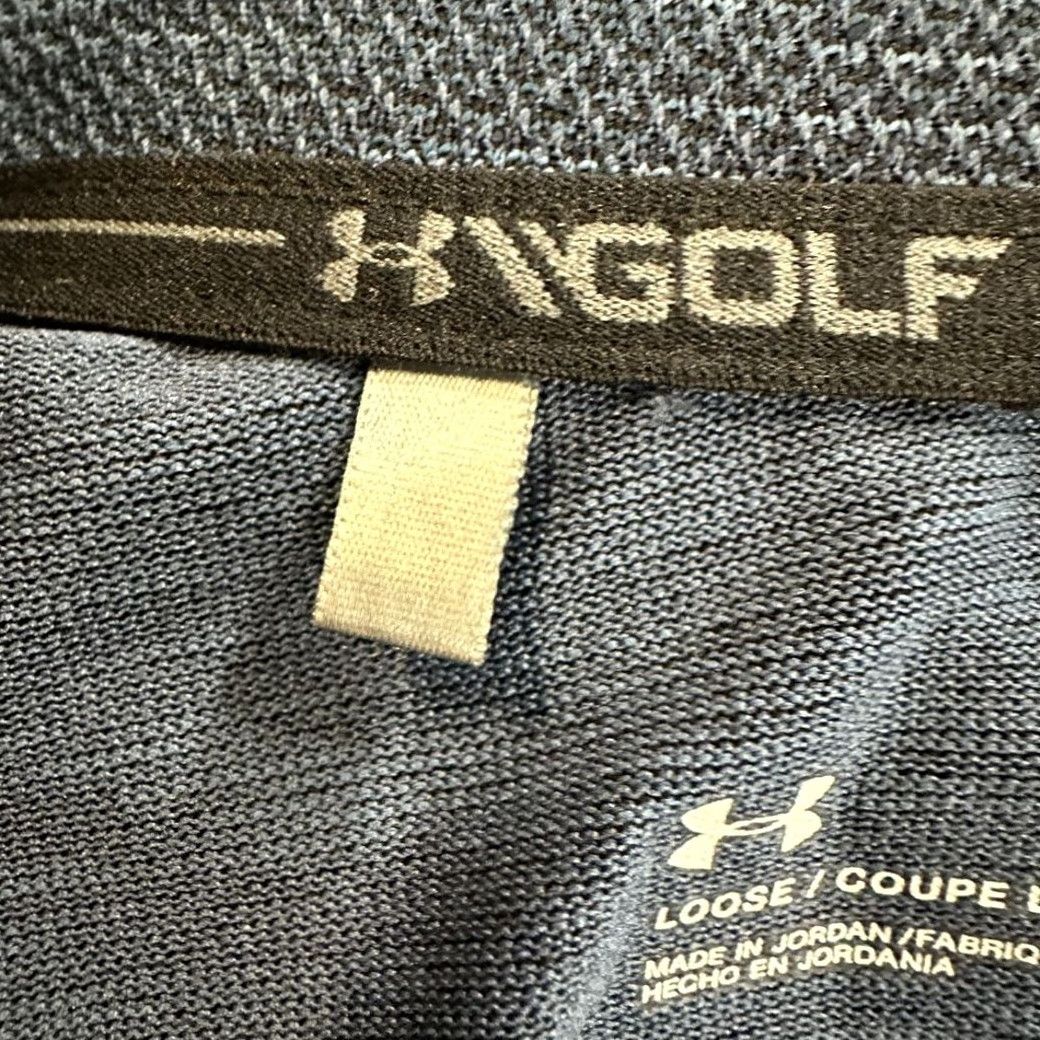 Under Armour Under Armour Lightweight Golf Sweater Men Large Heat Gear Blue Spellout Half Zip Pullover Mock Neck 1/2 Zip Size US L / EU 52-54 / 3 - 5 Thumbnail