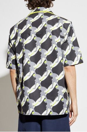 Gucci o1la5ras0426 Printed Light Cotton Poplin Shirt in Multicolor Size US S / EU 44-46 / 1 - 4 Thumbnail