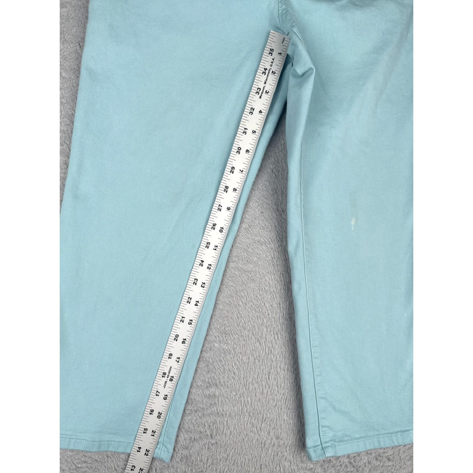 Croft & Barrow Croft & Barrow Jeans Capri Womens 8 Aqua Blue 5-Pocket Stretch Cropped Denim Size 30" / US 8 / IT 44 - 7 Thumbnail