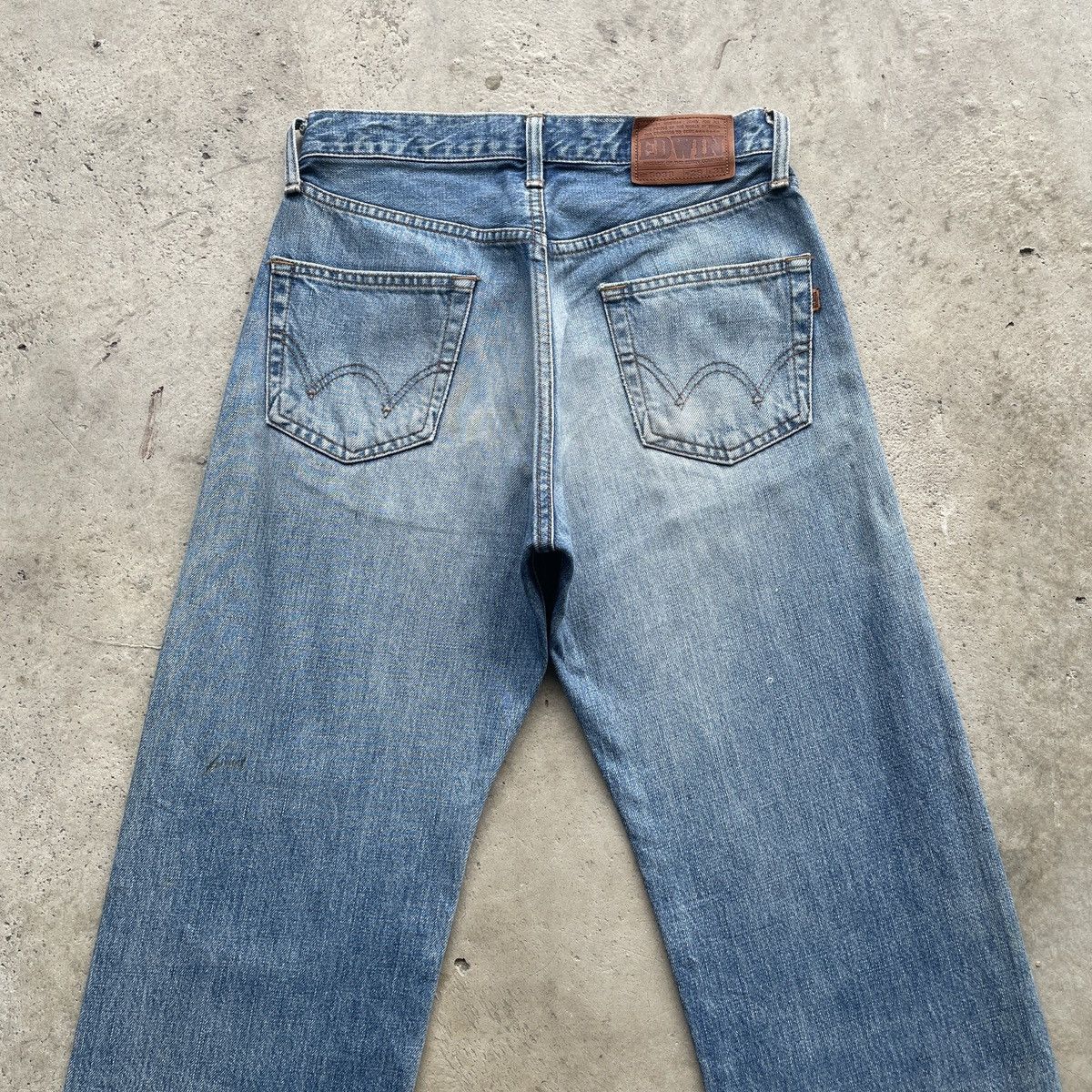 Edwin Vintage Edwin 503 Baggy Jeans Faded Denim Pants W28x28.5 Size US 28 / EU 44 - 9 Thumbnail