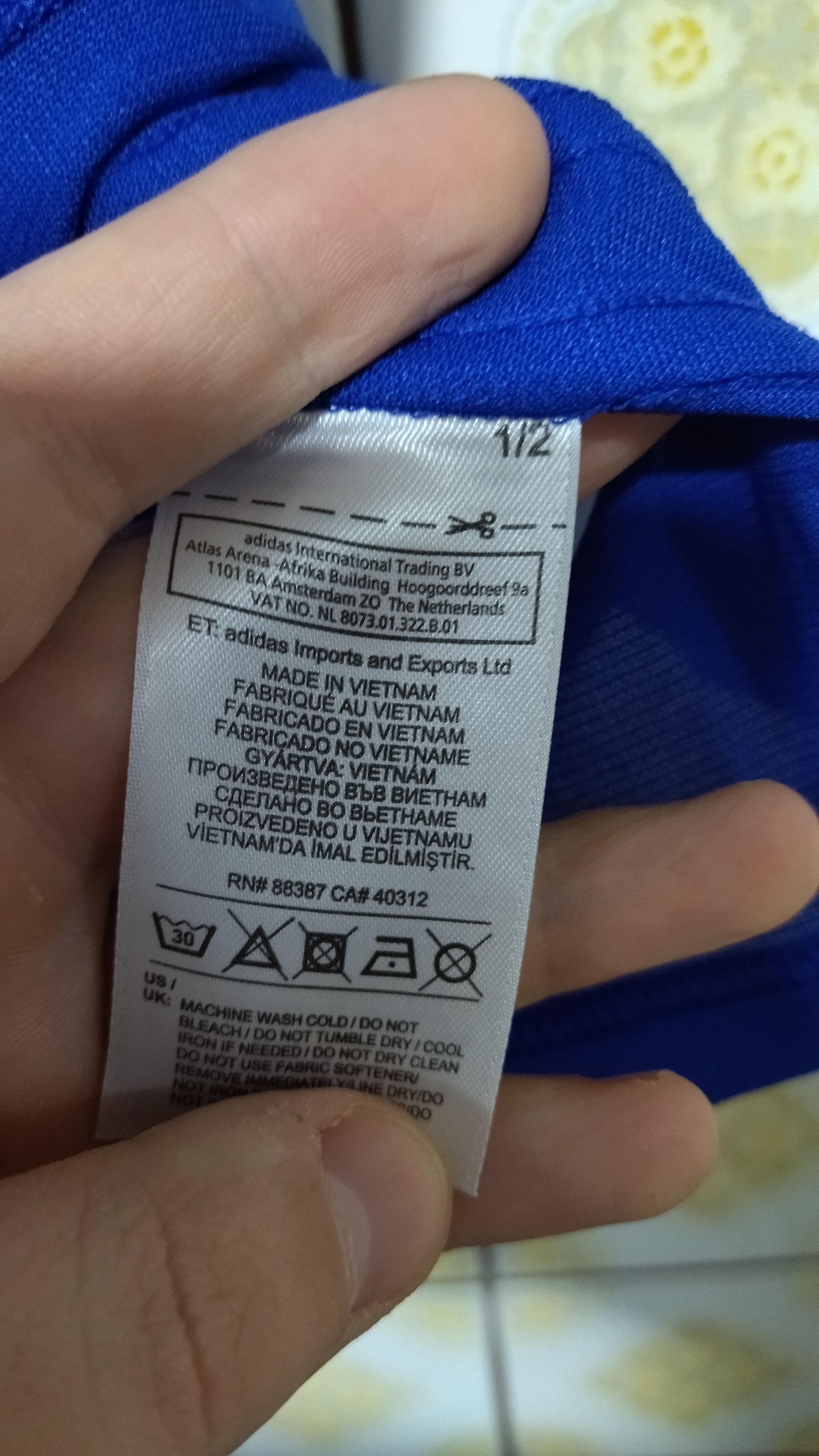 Adidas Chelsea Adidas soccer jersey Size US S / EU 44-46 / 1 - 6 Thumbnail