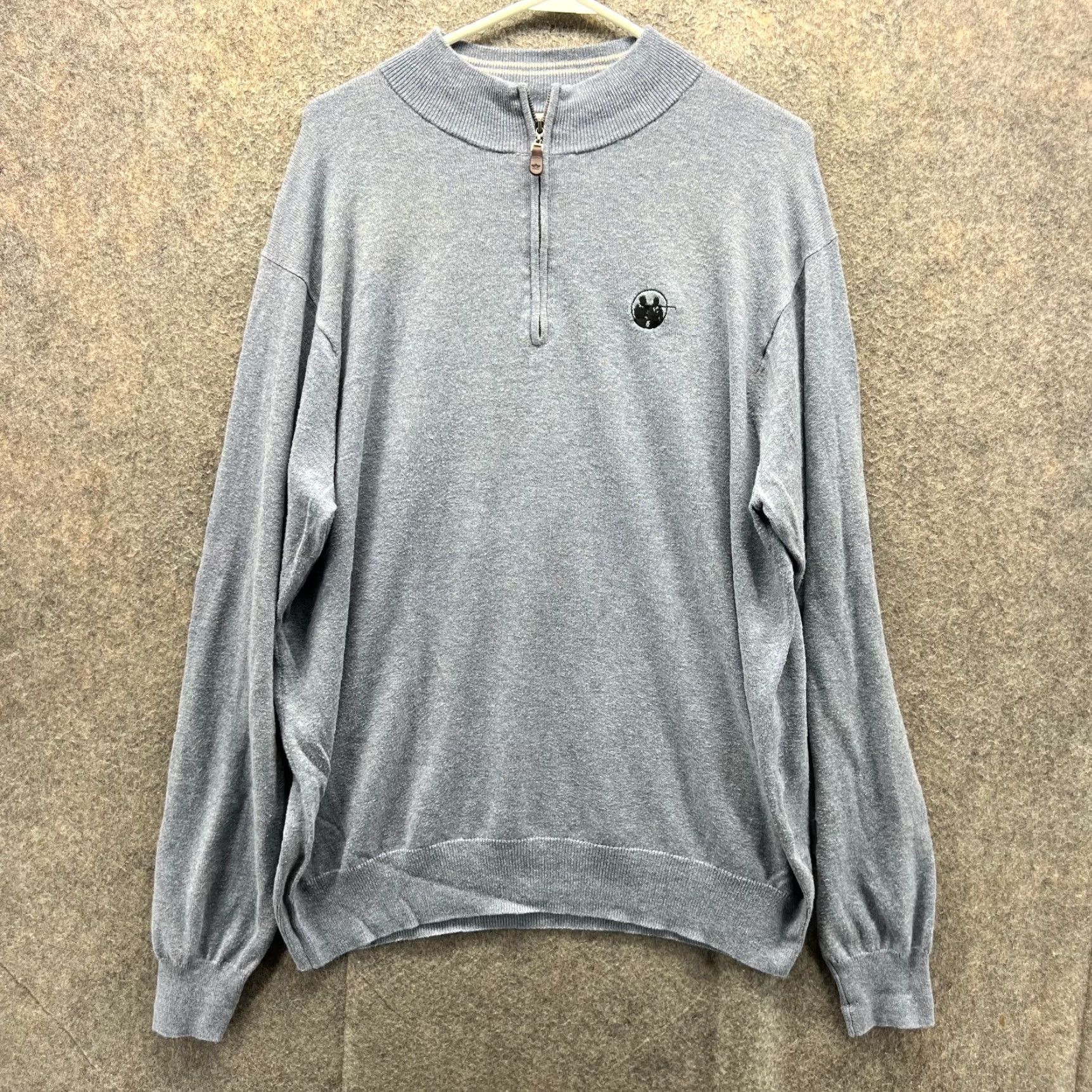 Peter Millar Peter Millar Pullover Mens Large Blue 1/4 Zip Cashmere Sweatshirt Augusta Golf Shirt Size US L / EU 52-54 / 3 - 2 Thumbnail