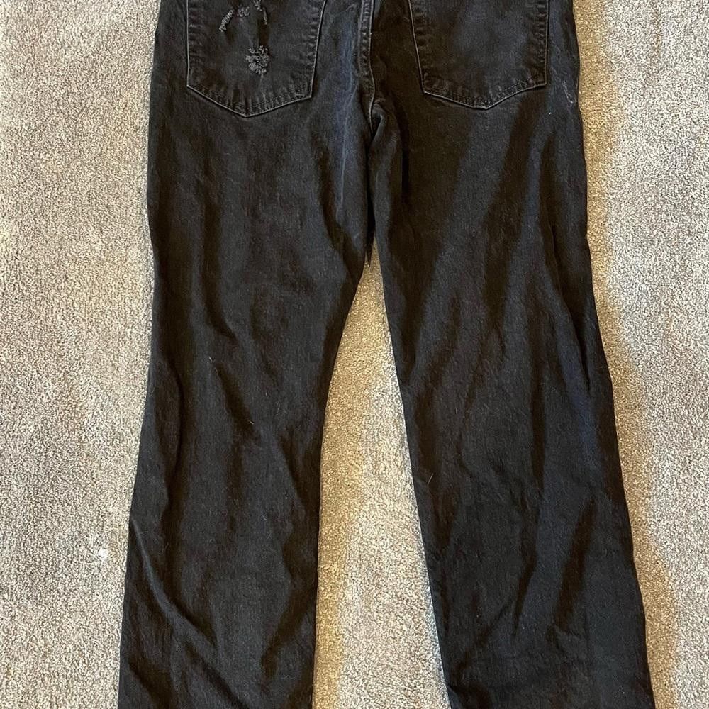 Designer We the free black distressed jeans Size 27" / US 4 / IT 40 - 6 Thumbnail