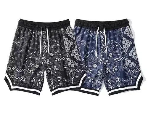 VIBE 21SS Tokyo Union Black Bandana Paisley Sweat Jersey Shorts Size US 30 / EU 46 - 3 Thumbnail