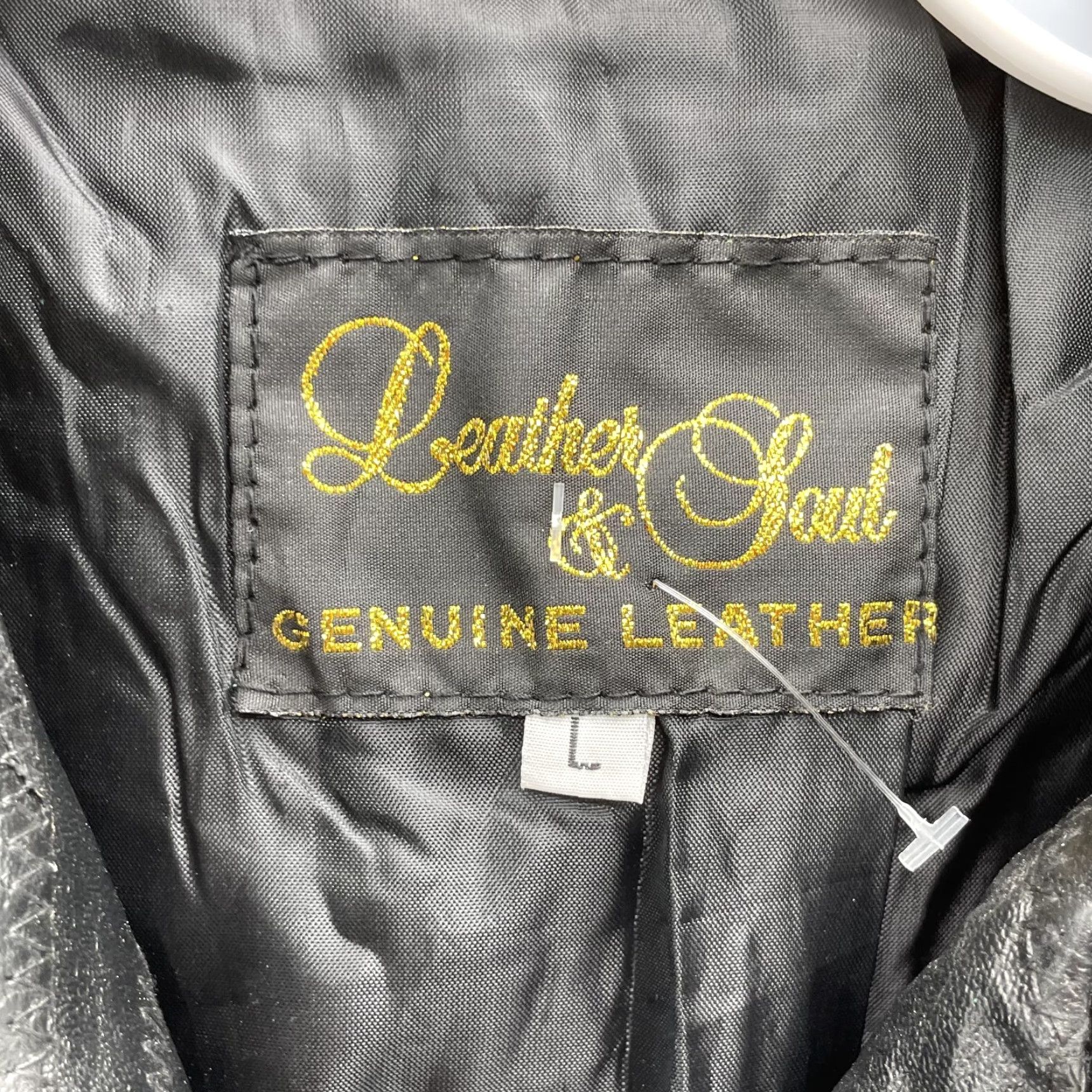 Vintage VINTAGE leather & Soul Jacket Men Large Motorcycle 90s Grunge Biker Classic Jacket Size US L / EU 52-54 / 3 - 4 Thumbnail