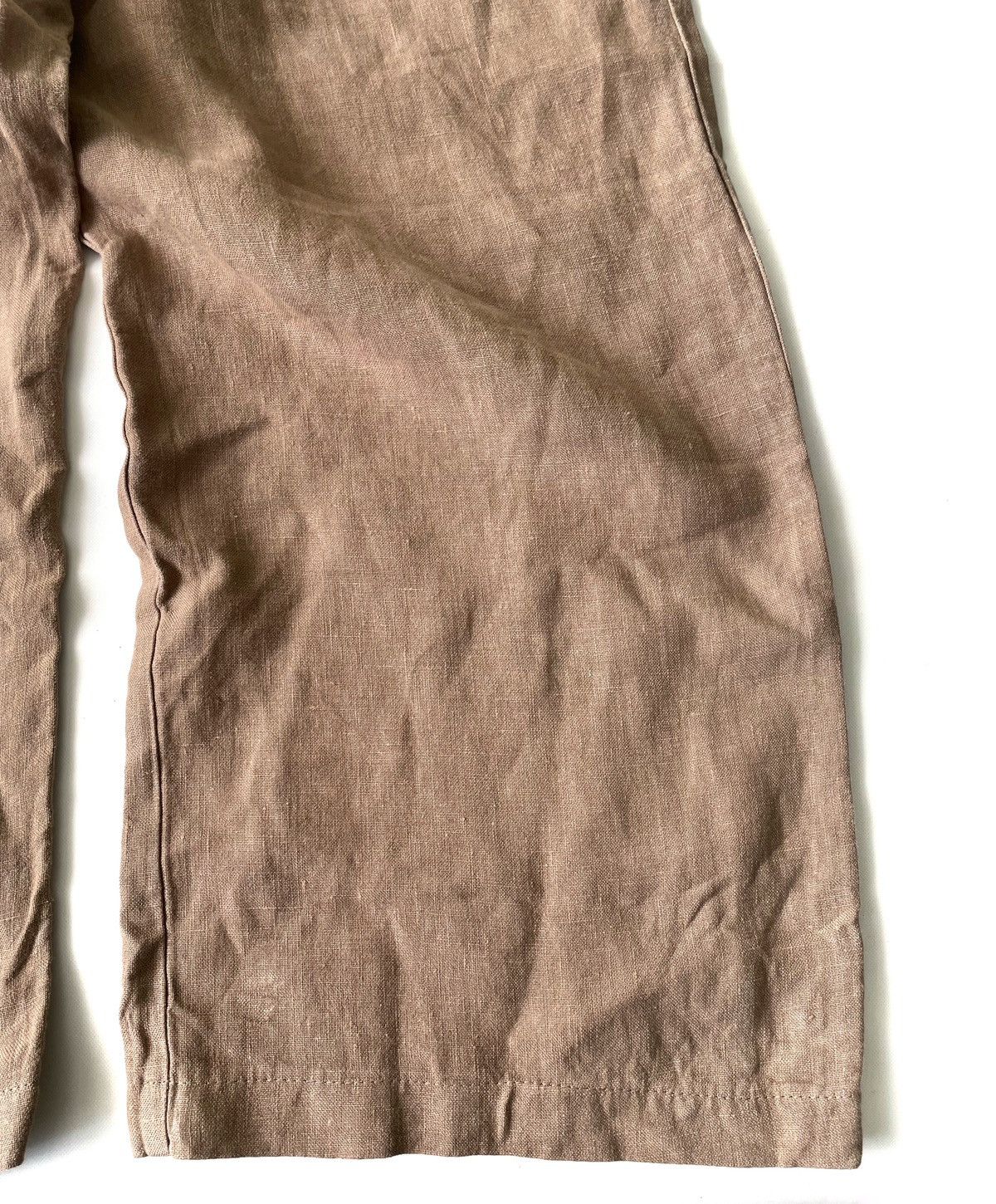 Other OSKA Men Crop Beige Linen Wide Leg Pants Size 31/M RiRi Zip Size US 31 - 4 Thumbnail