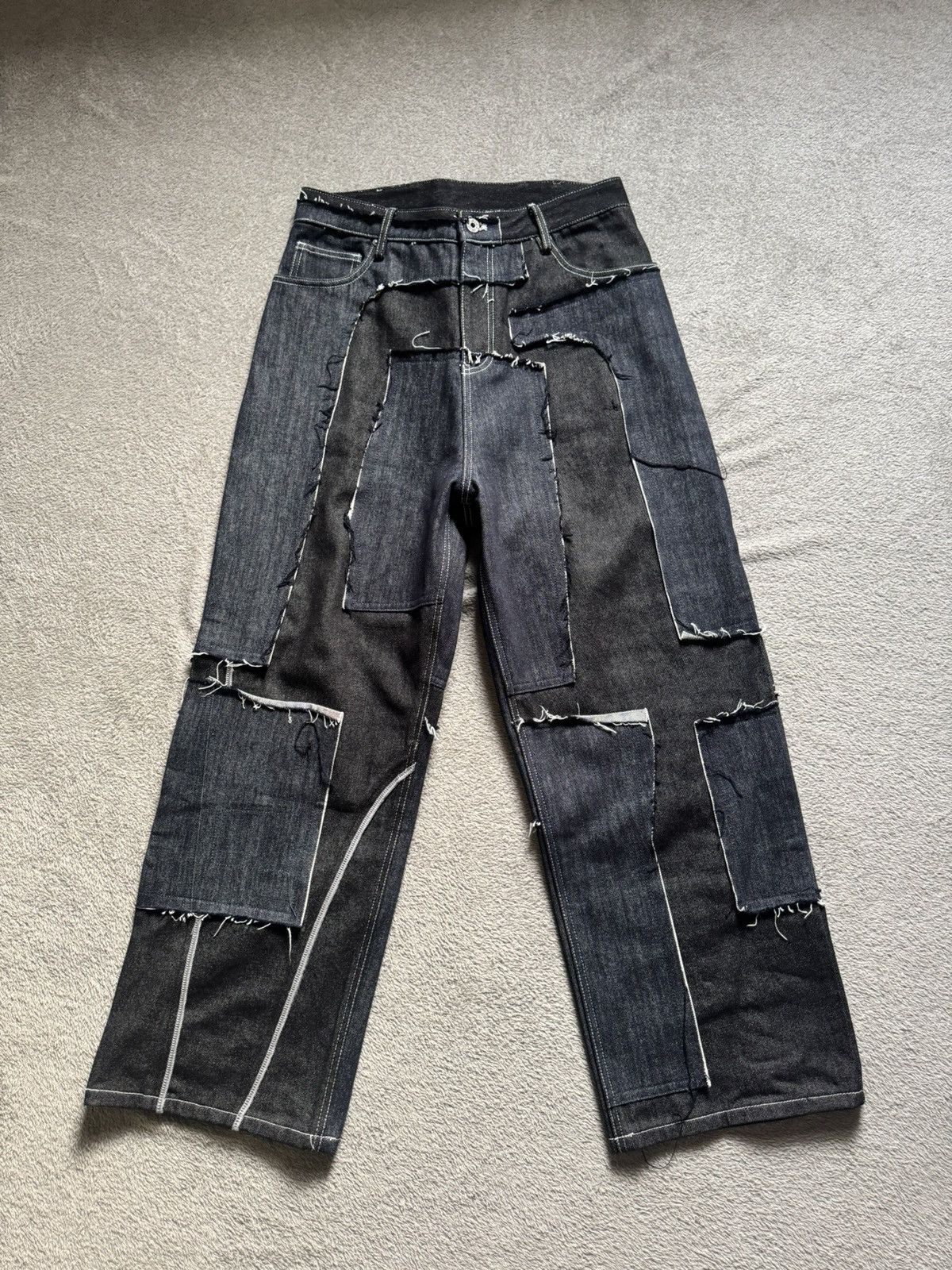 Other Blind/No Plan Raw Edge Remake Jeans Size US 32 / EU 48 - 1 Thumbnail