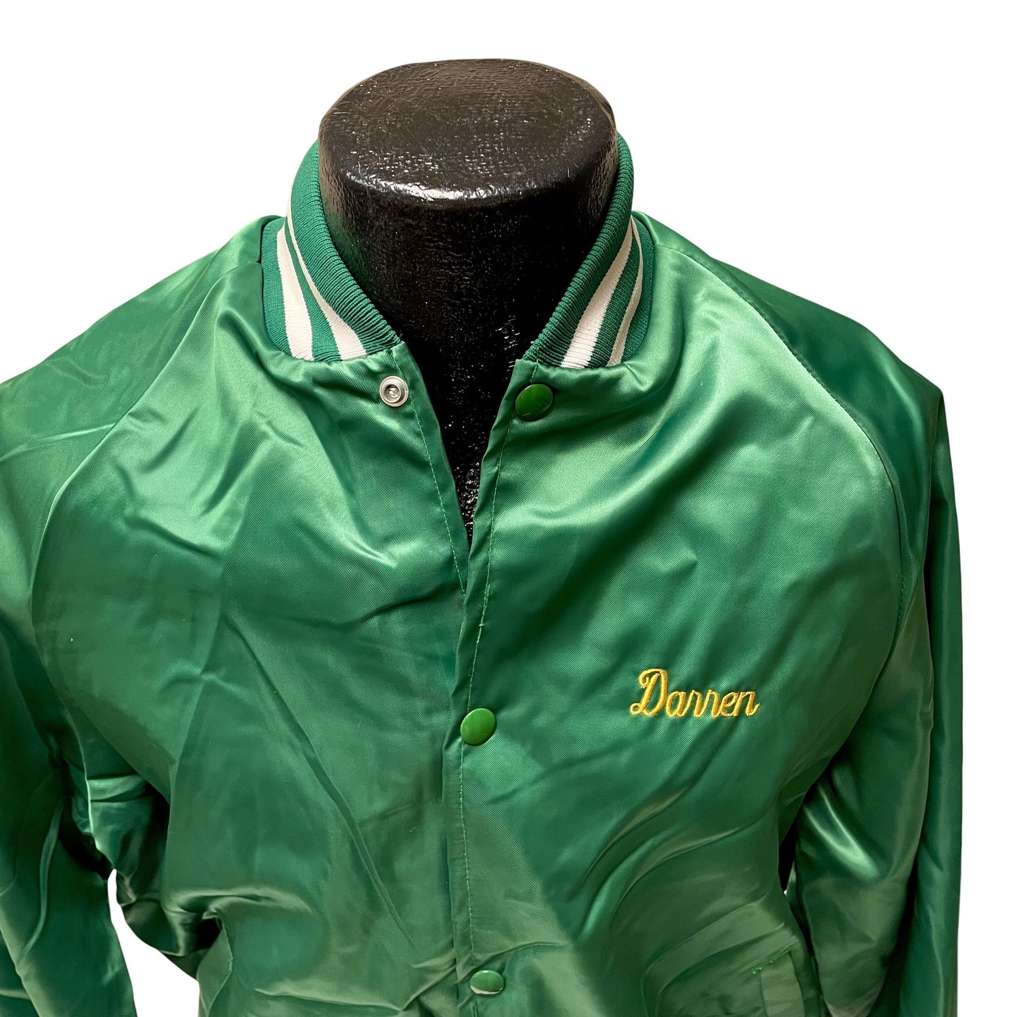 Other Vtg Westark USA SHINY Green Bomber AME 1989 SATIN Jacket Size US M / EU 48-50 / 2 - 6 Thumbnail