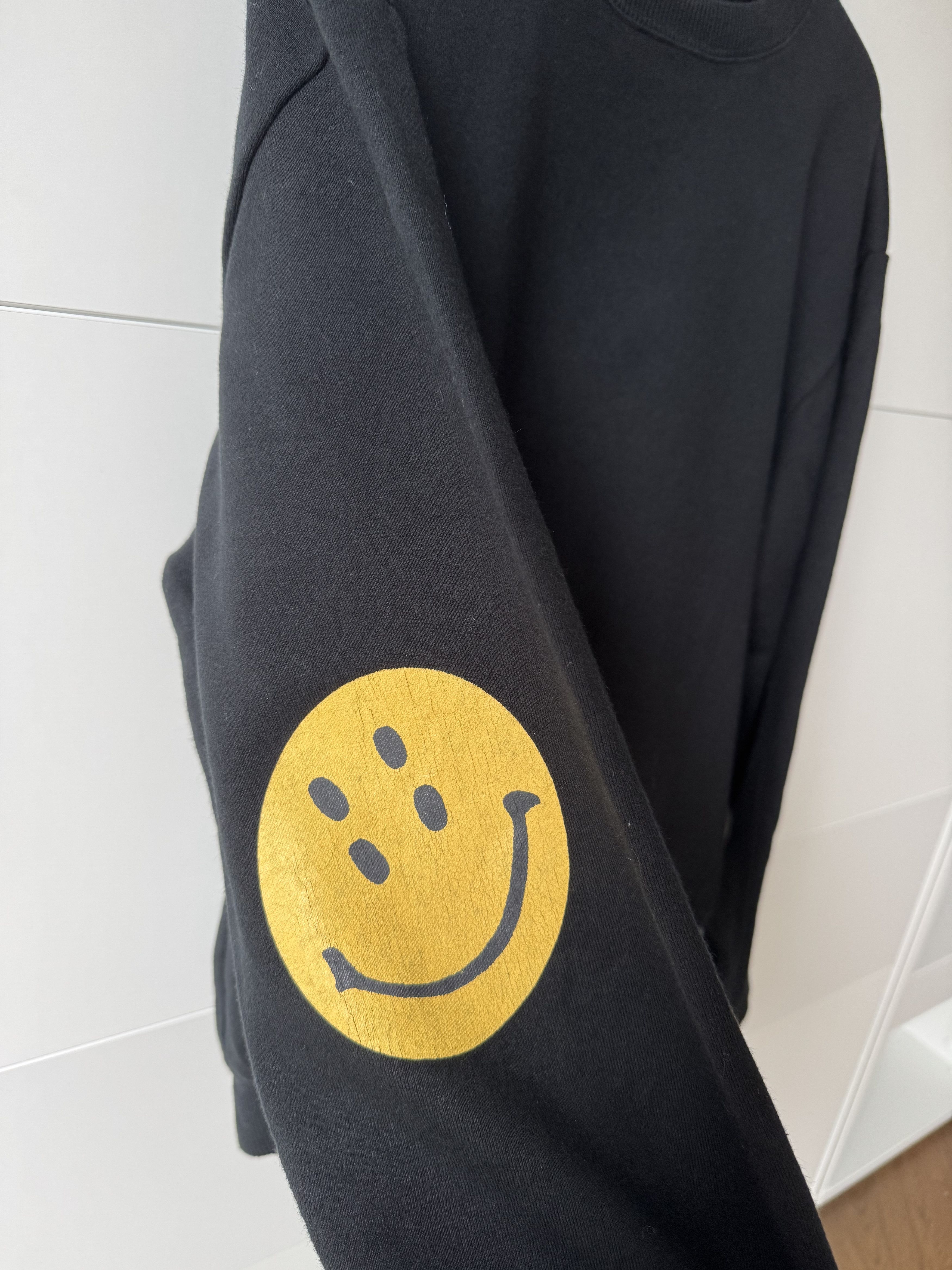 Kapital [3] ECO Smilie Fleece Knit Crew Sweat (FW21) Size US L / EU 52-54 / 3 - 3 Thumbnail