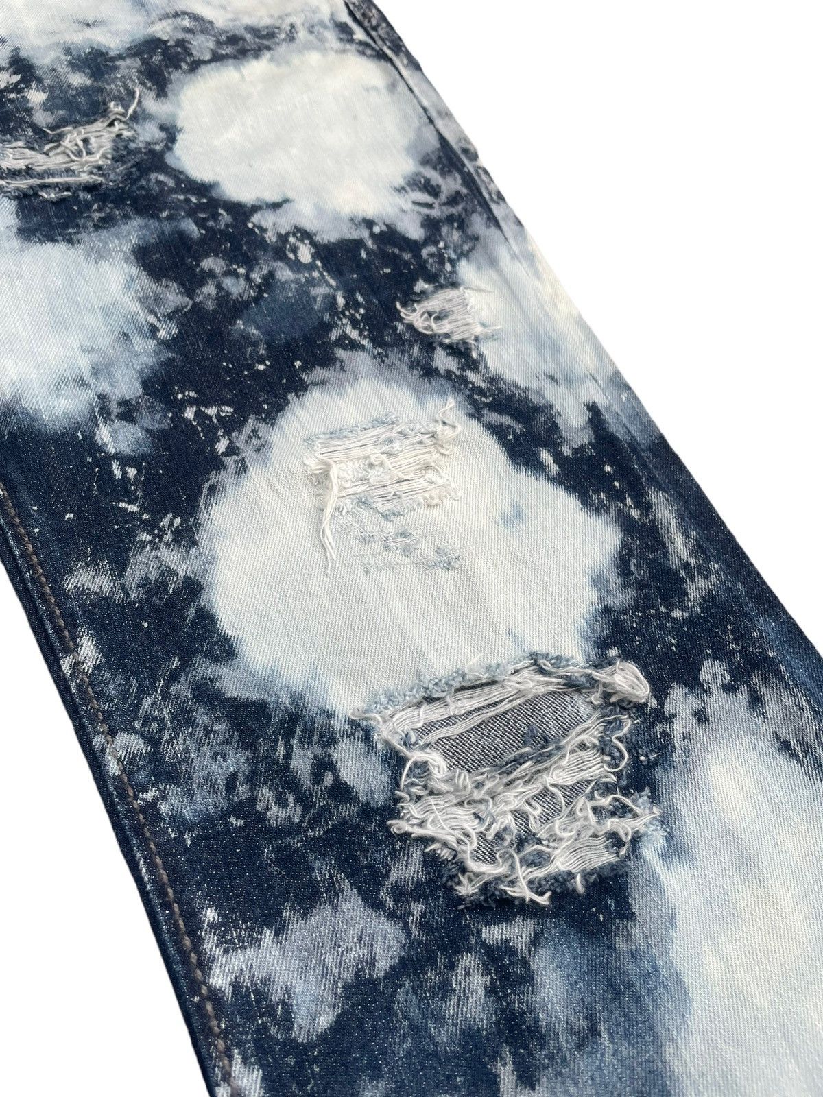 DKNY × Designer DKNY Bleach & Distresed Denim Size US 40 / EU 56 - 4 Thumbnail