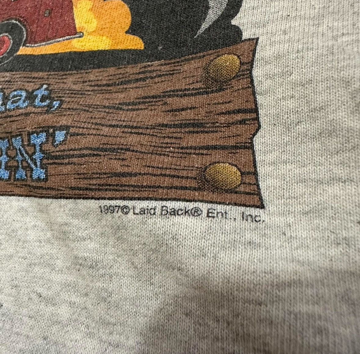 Anvil Grey vintage 1997 fireman t-shirt Size US XXL / EU 58 / 5 - 3 Thumbnail