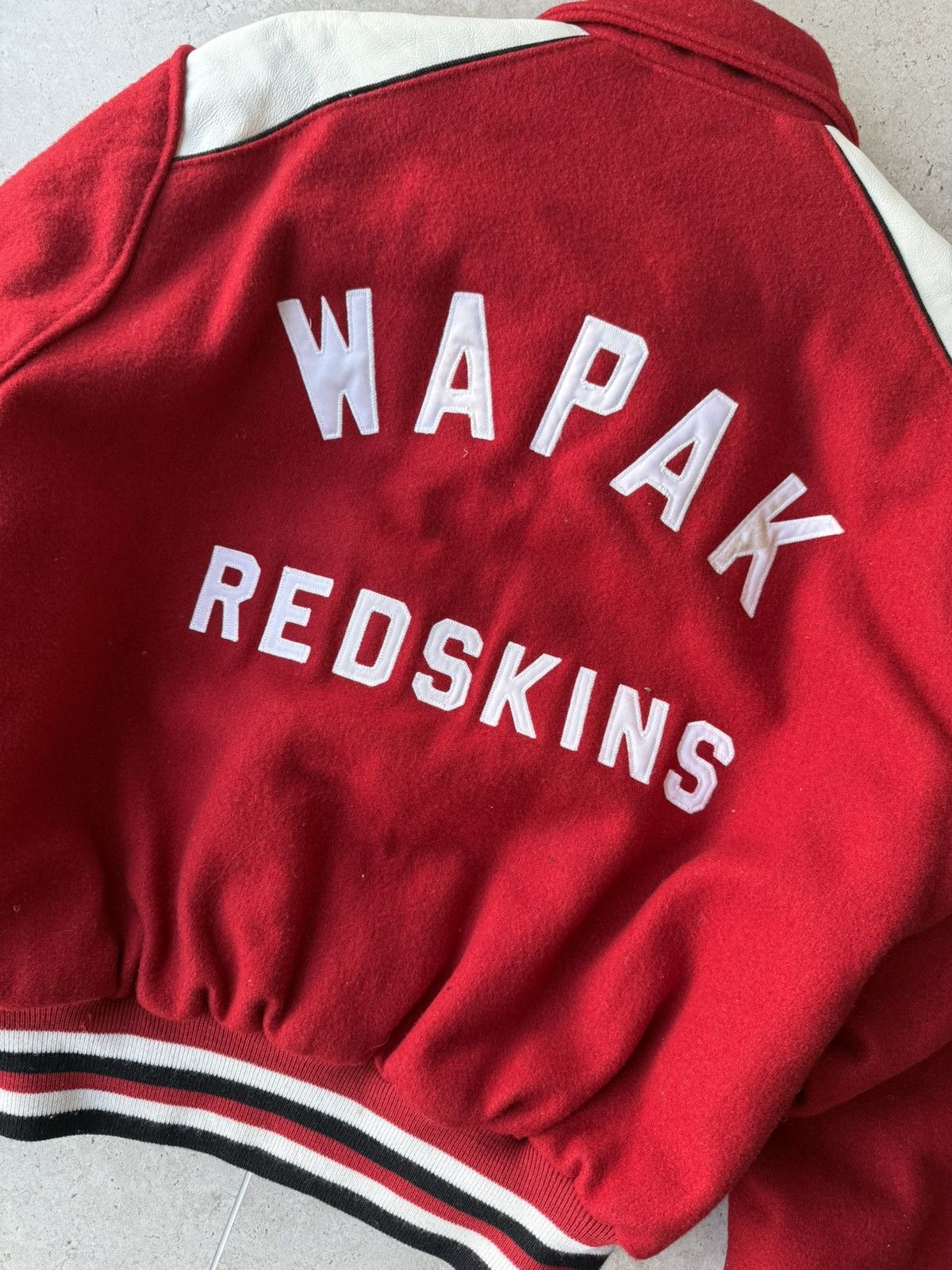 NFL Vintage 89-90 Washington Wapak Redskins Bomber Jacket Size US XL / EU 56 / 4 - 4 Thumbnail