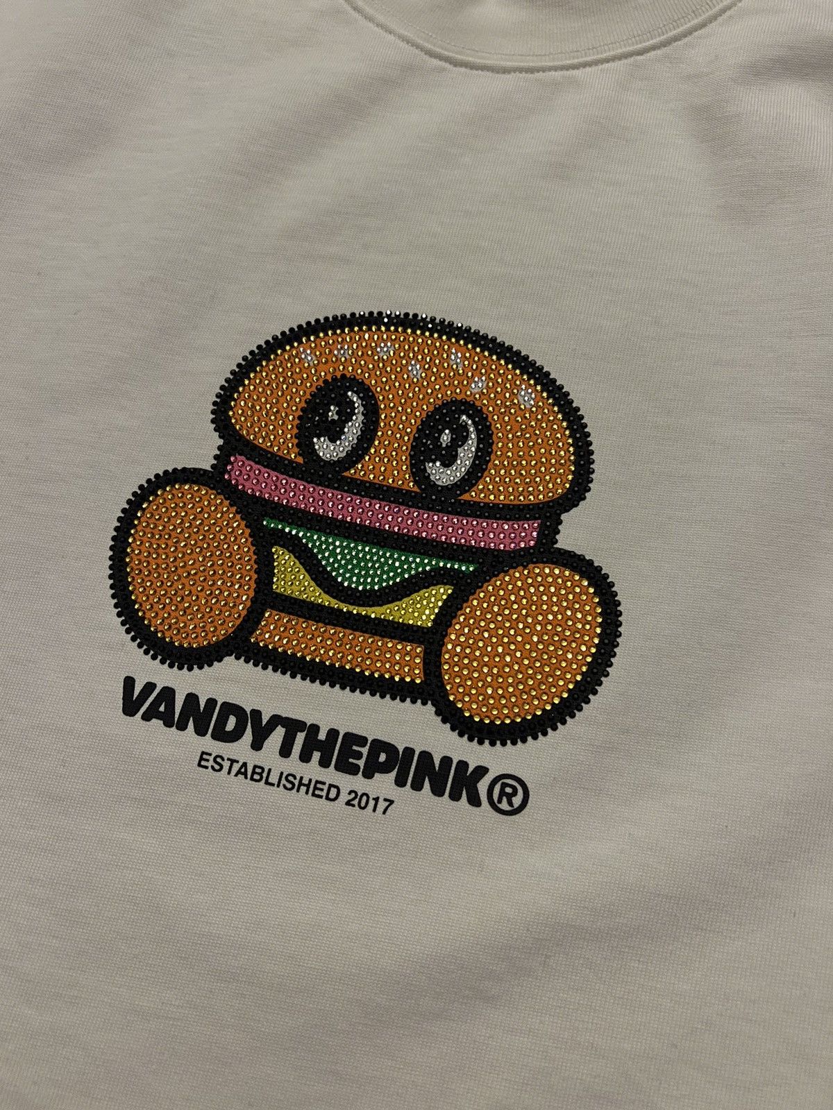 Vandy The Pink Rhinestone Burger Tee Size US M / EU 48-50 / 2 - 3 Thumbnail