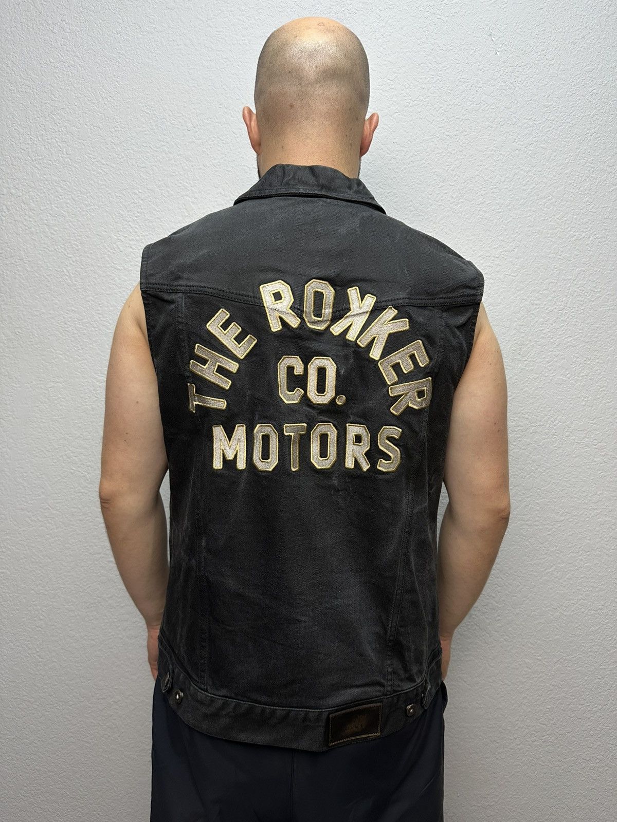 THE ROKKER COMPANY Vintage The Rokker Motorcycle Archival Moto Denim Vest Size US XL / EU 56 / 4 - 1 Thumbnail