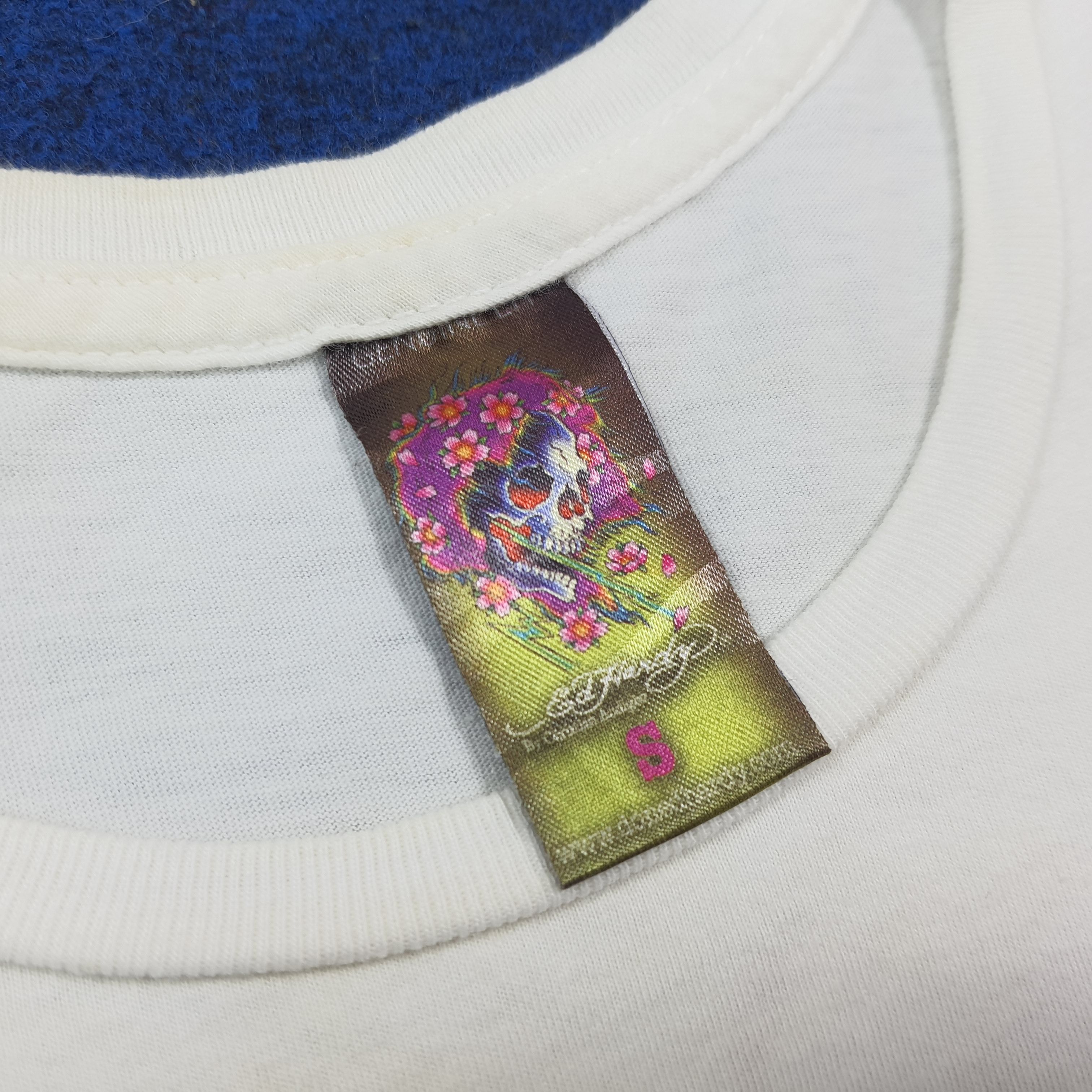 Ed Hardy Vintage 90s Ed Hardy Babydoll Slim Fit T-shirt C301N66 Size S / US 4 / IT 40 - 4 Thumbnail