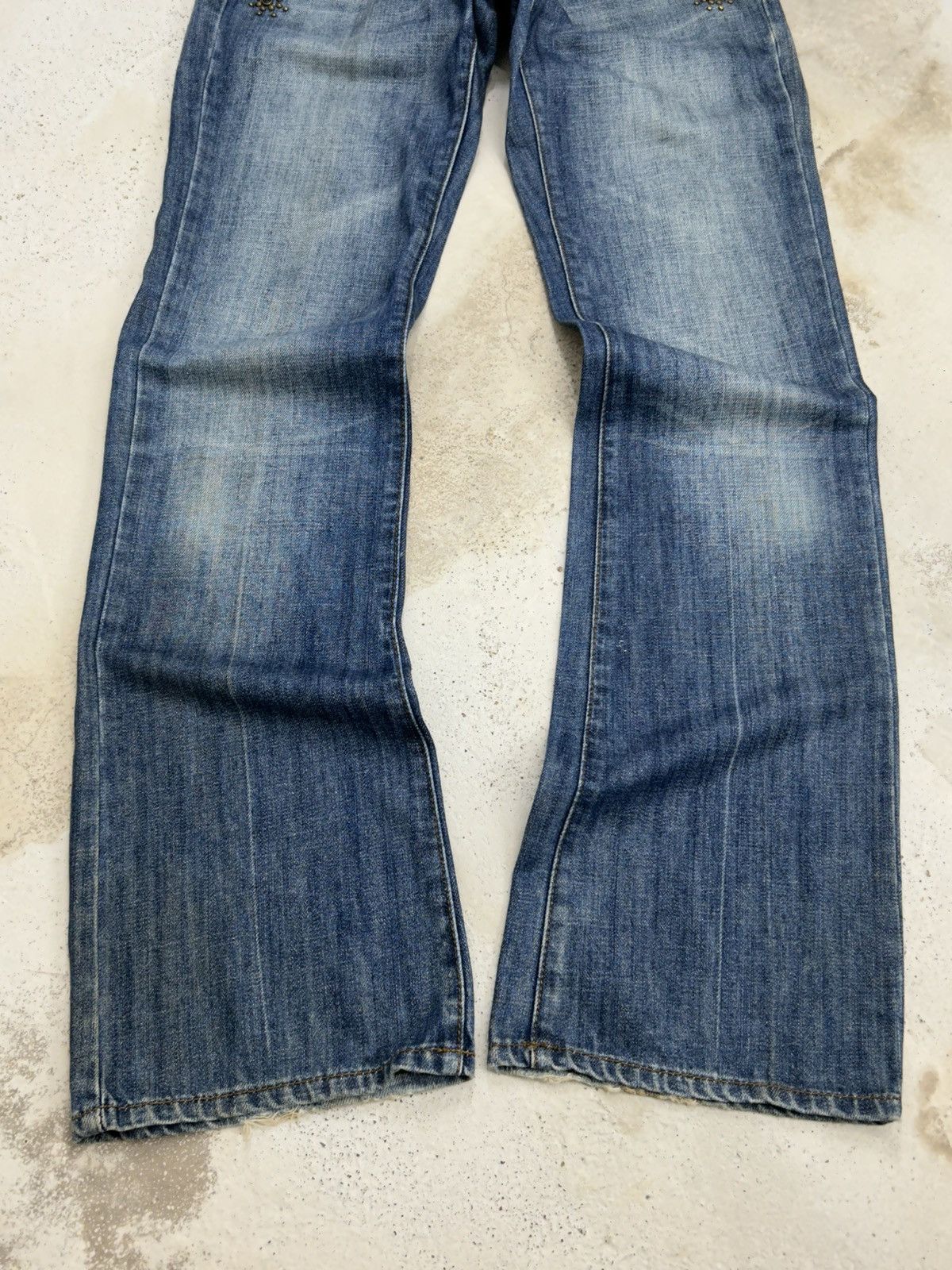 Japanese Brand × Le Grande Bleu (L.G.B.) Man Seven of Kind USA Made Washed Blue Embellishment Pocket Size US 29 - 5 Thumbnail