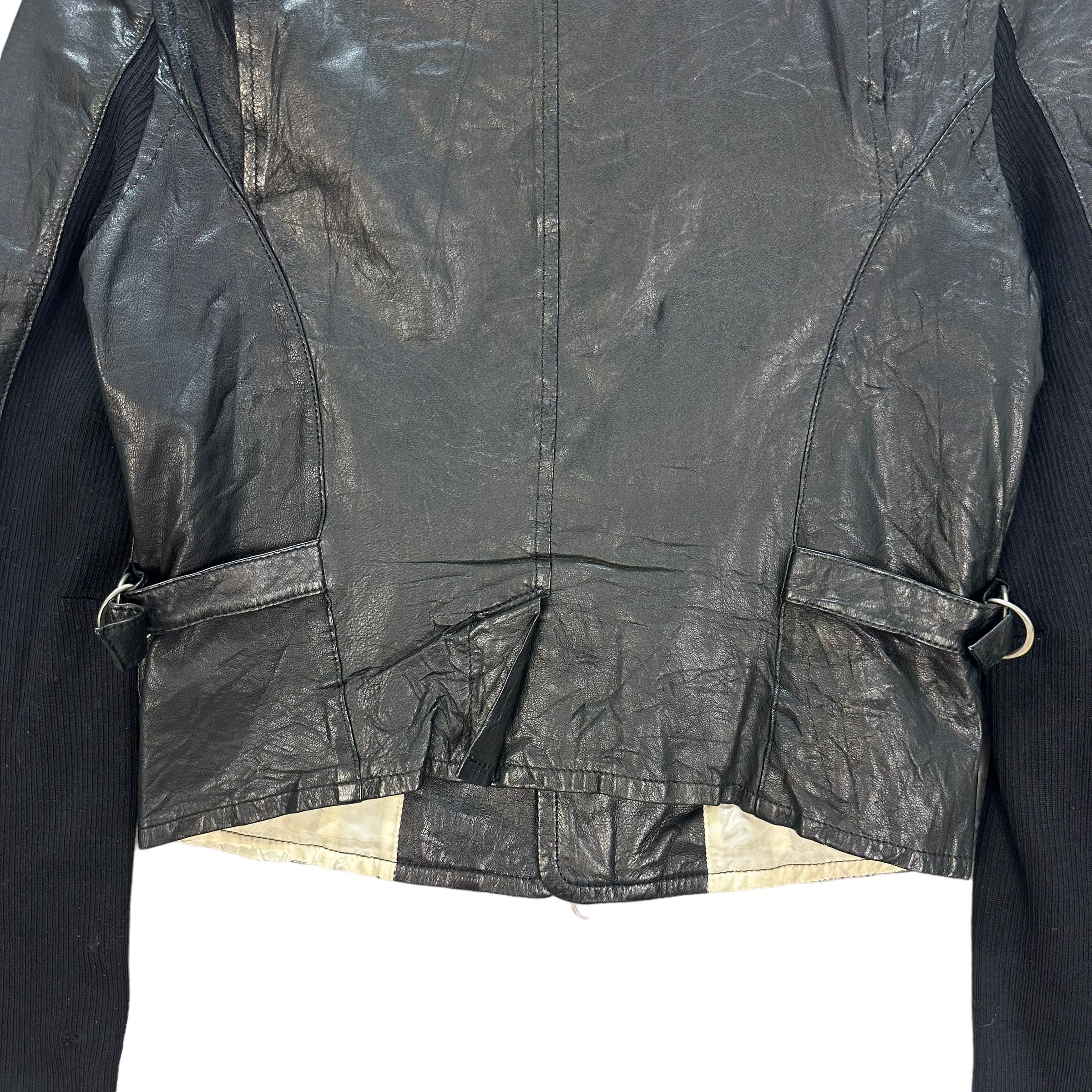 Eternal ETERNAL RISE DERLEATHER HYBRID CROPPED JACKET #7859-185 Size XS / US 0-2 / IT 36-38 - 14 Thumbnail