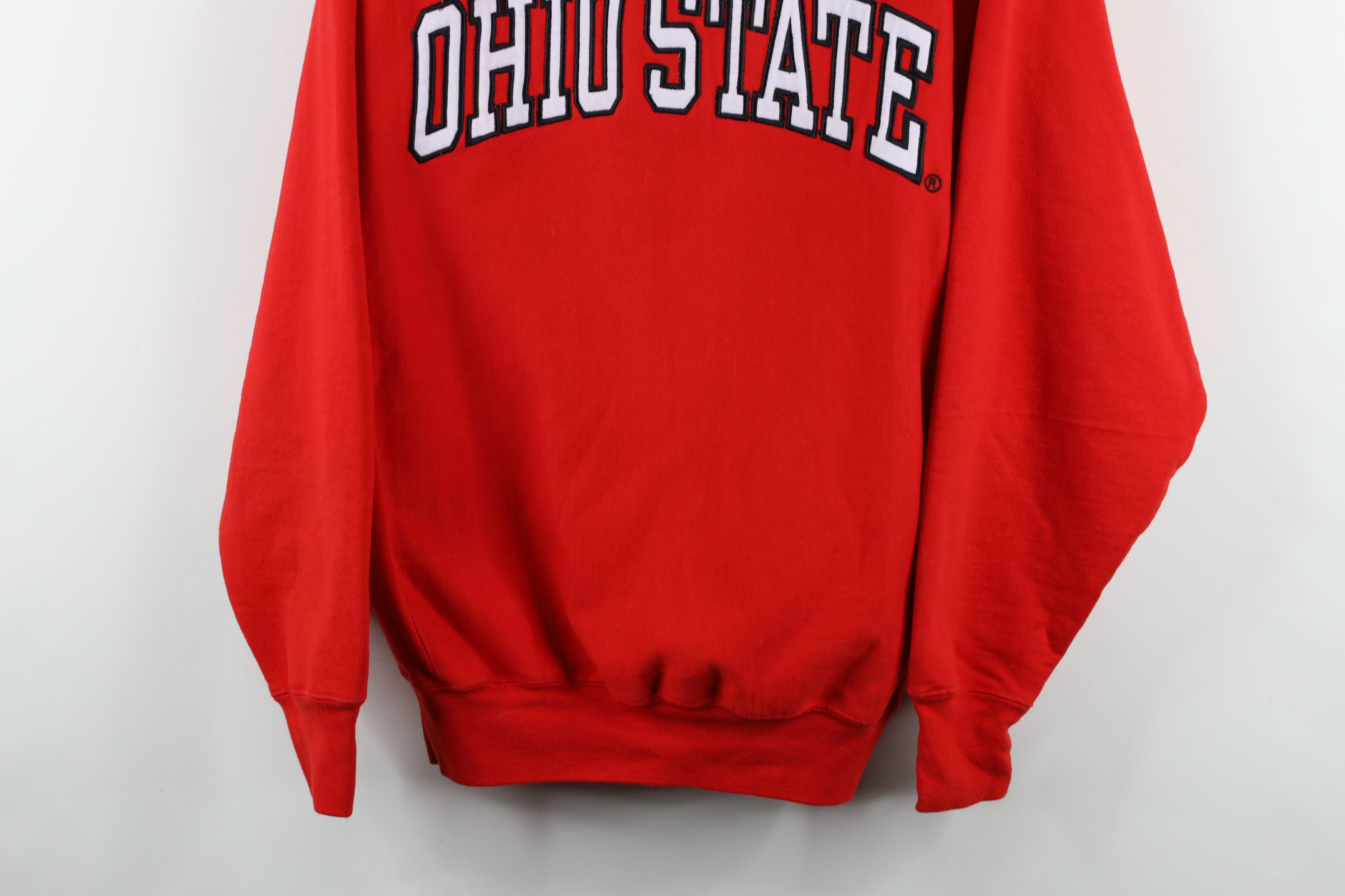 Vintage Vintage 90s Ohio State University Crewneck Sweatshirt Red Size US L / EU 52-54 / 3 - 3 Thumbnail