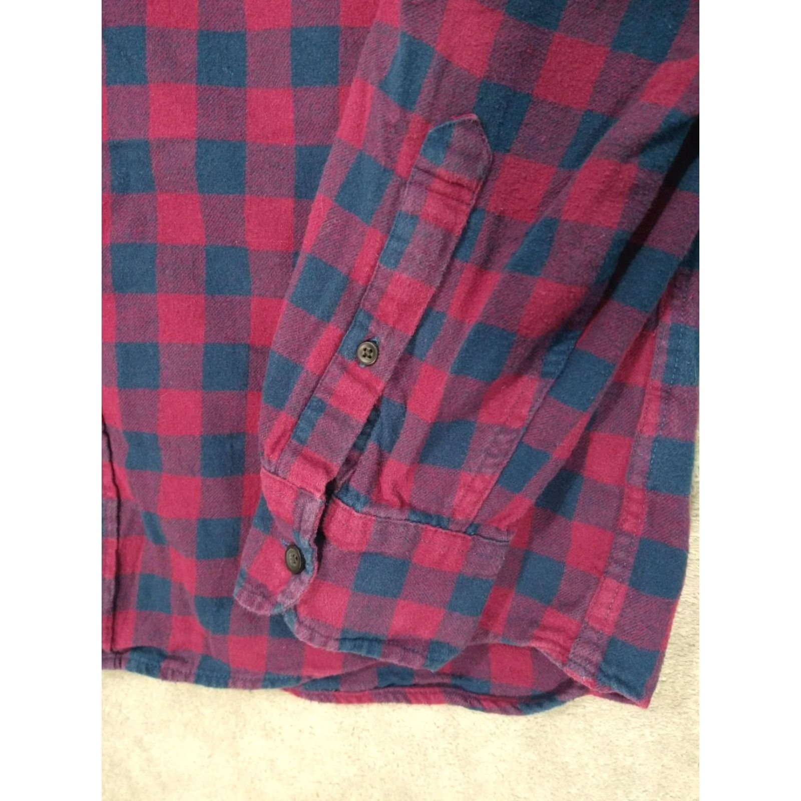 J.Crew J.CREW Shirt Mens Medium Red Plaid Cotton Flannel Slim Fit Long Sleeve Button-Up Collar Shirt Mens Size US M / EU 48-50 / 2 - 3 Thumbnail
