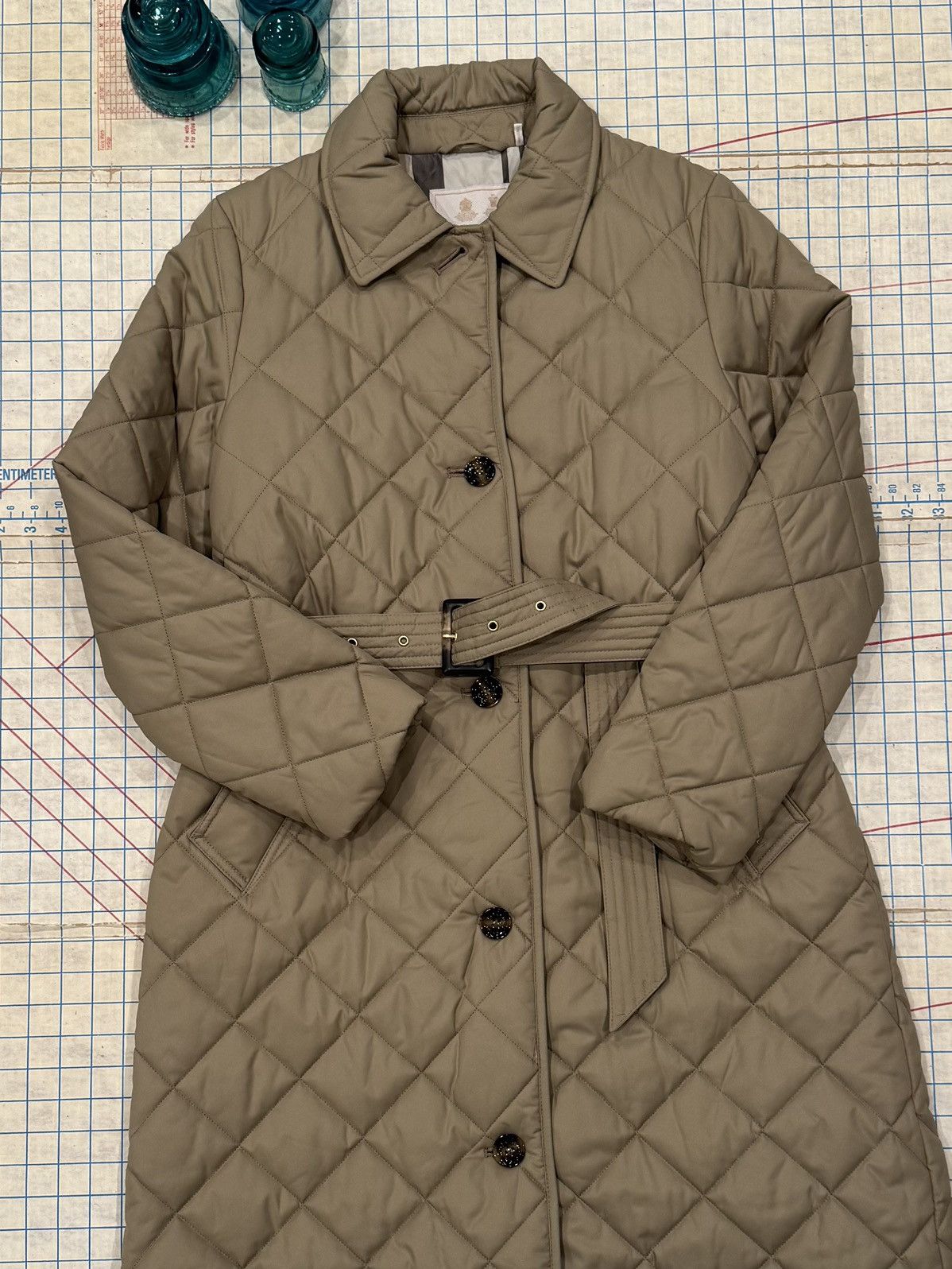 Barbour Barbour Cordelia Quilted Long Coat Women’s US Size 8 Beige Size M / US 6-8 / IT 42-44 - 6 Thumbnail