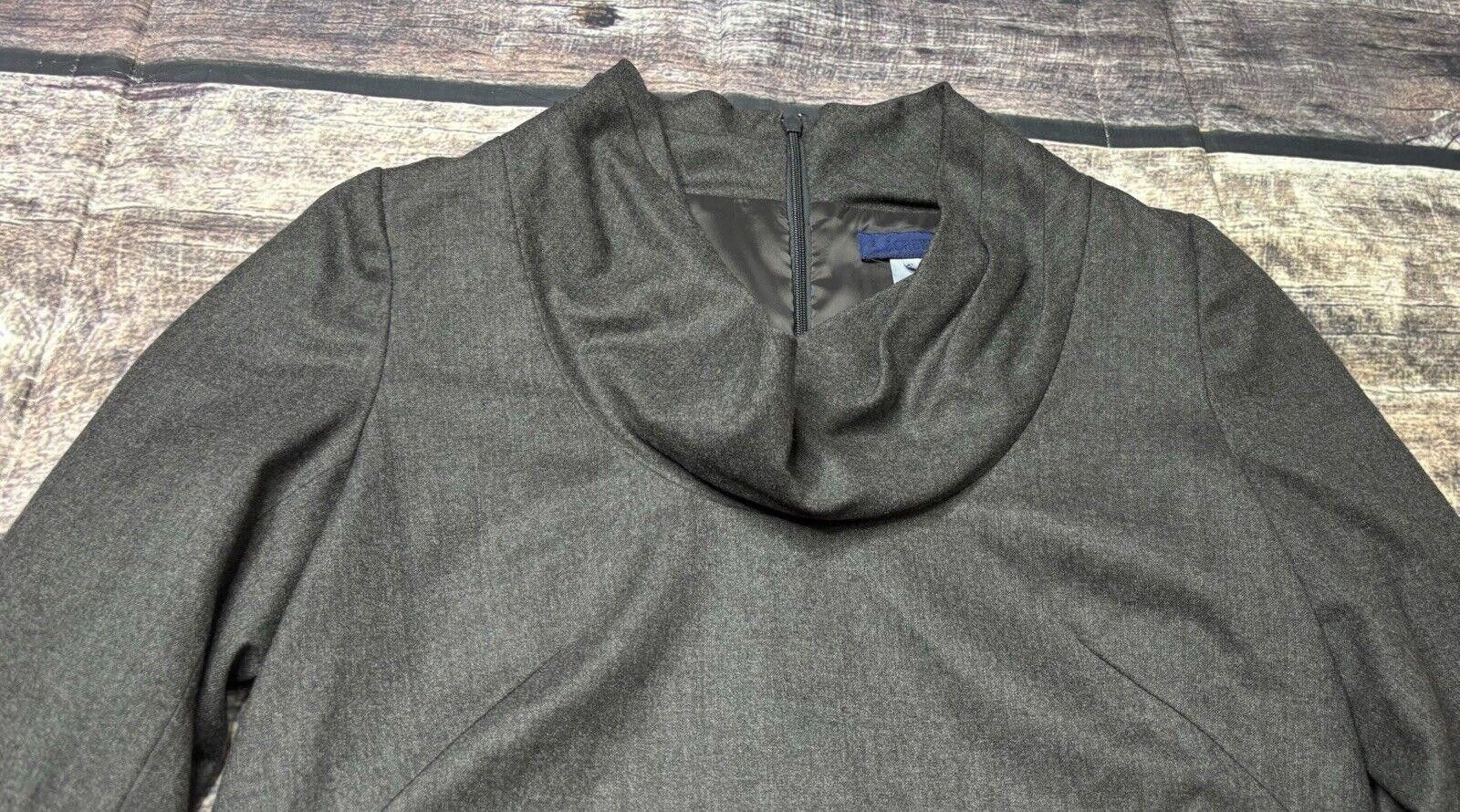 J.Crew J Crew Wool Jacket Womens Size 4 Cowl Neck Stretch Lined Zip Size S / US 4 / IT 40 - 4 Thumbnail