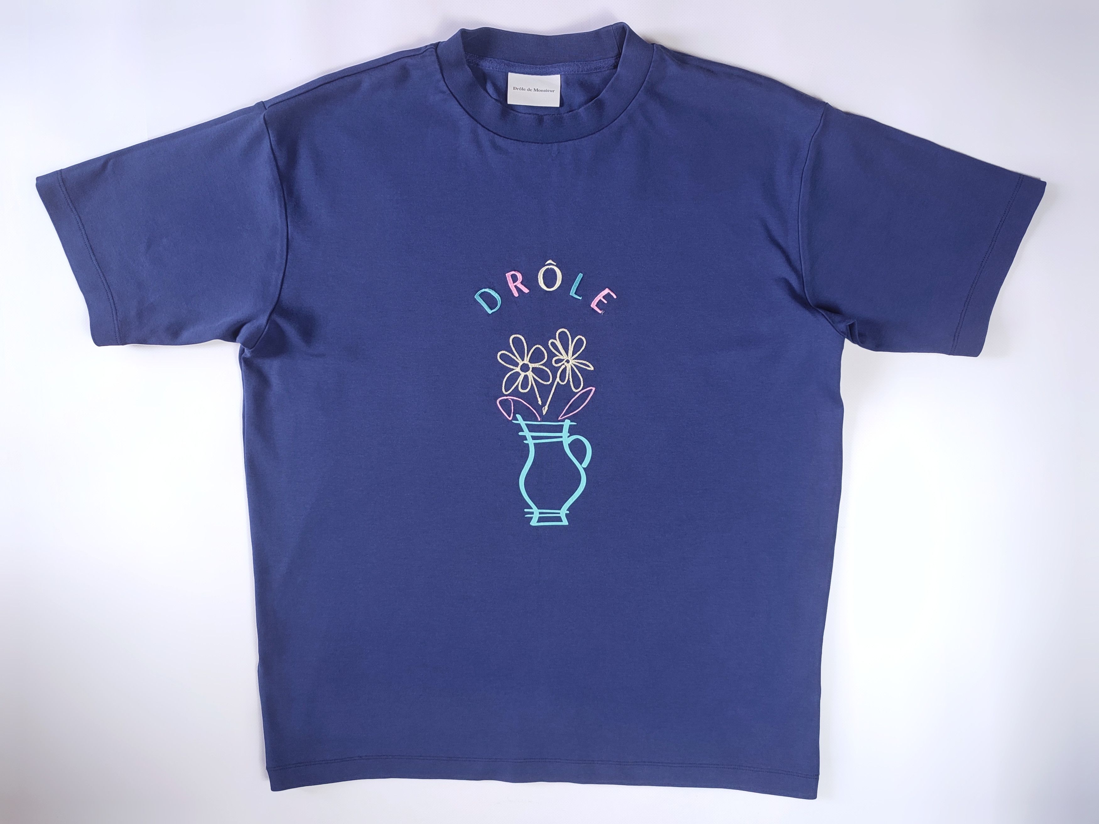 Drole De Monsieur Drole de Monsieur Flower Pot Embroidered T-shirt Size US M / EU 48-50 / 2 - 3 Thumbnail