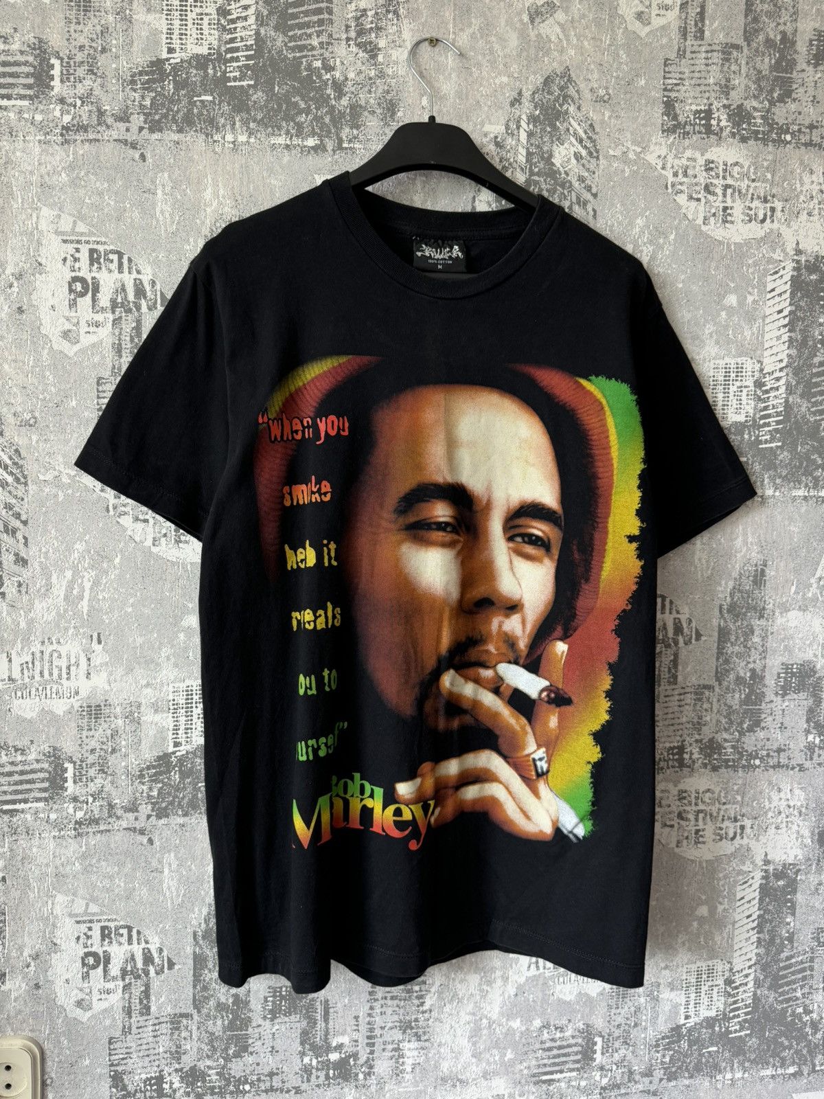 Rap Tees Bob Marley T-Shirt Vintage Size US M / EU 48-50 / 2 - 3 Thumbnail