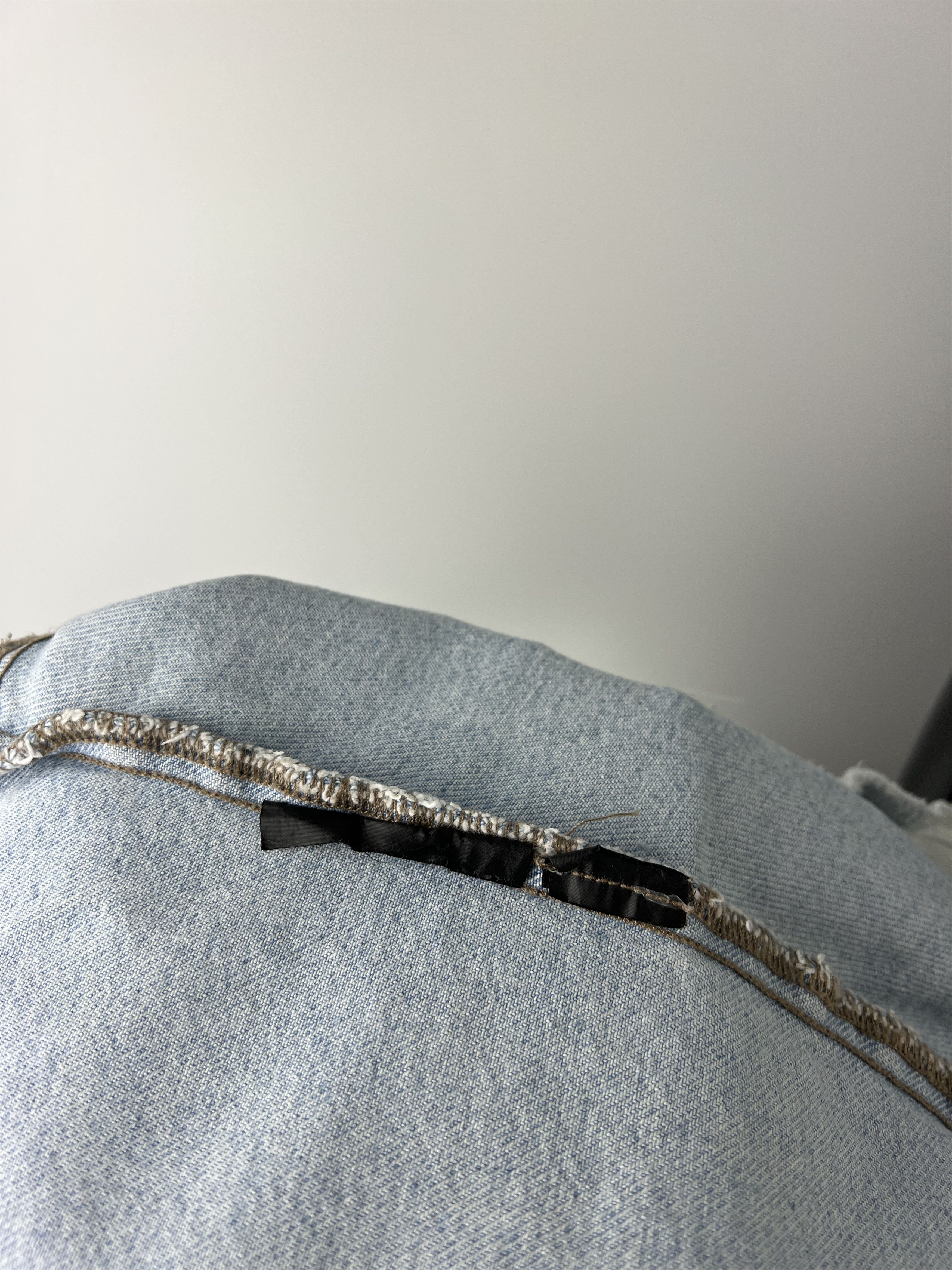 Zara Zara Man Denim Bomber Jacket Distressed Light Blue Size S Size US S / EU 44-46 / 1 - 7 Thumbnail