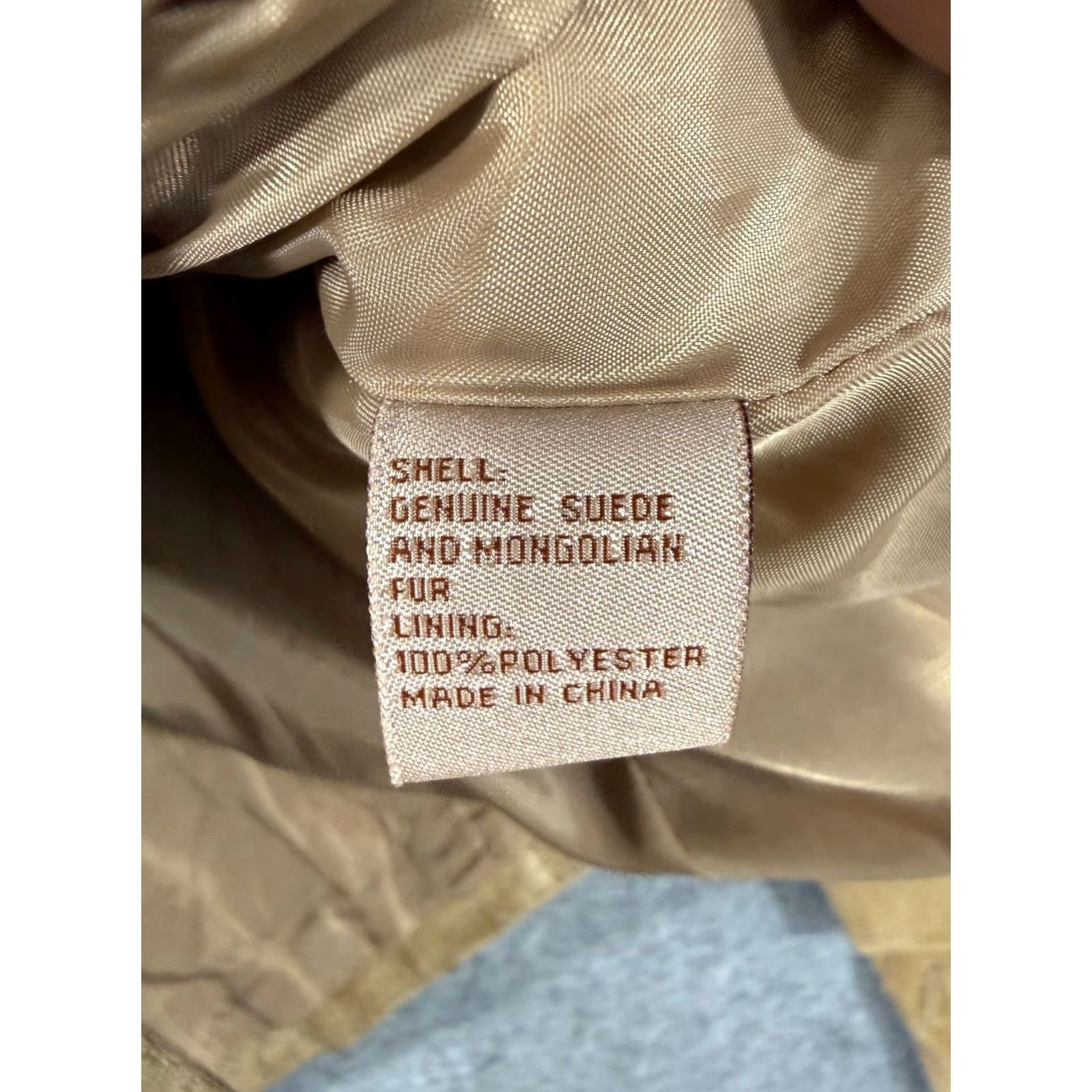 Vintage VINTAGE? No. Très Jolie Western Jacket Womens XL Beige Suede Leather Slim Fit Lined Boho Size XL / US 12-14 / IT 48-50 - 6 Thumbnail