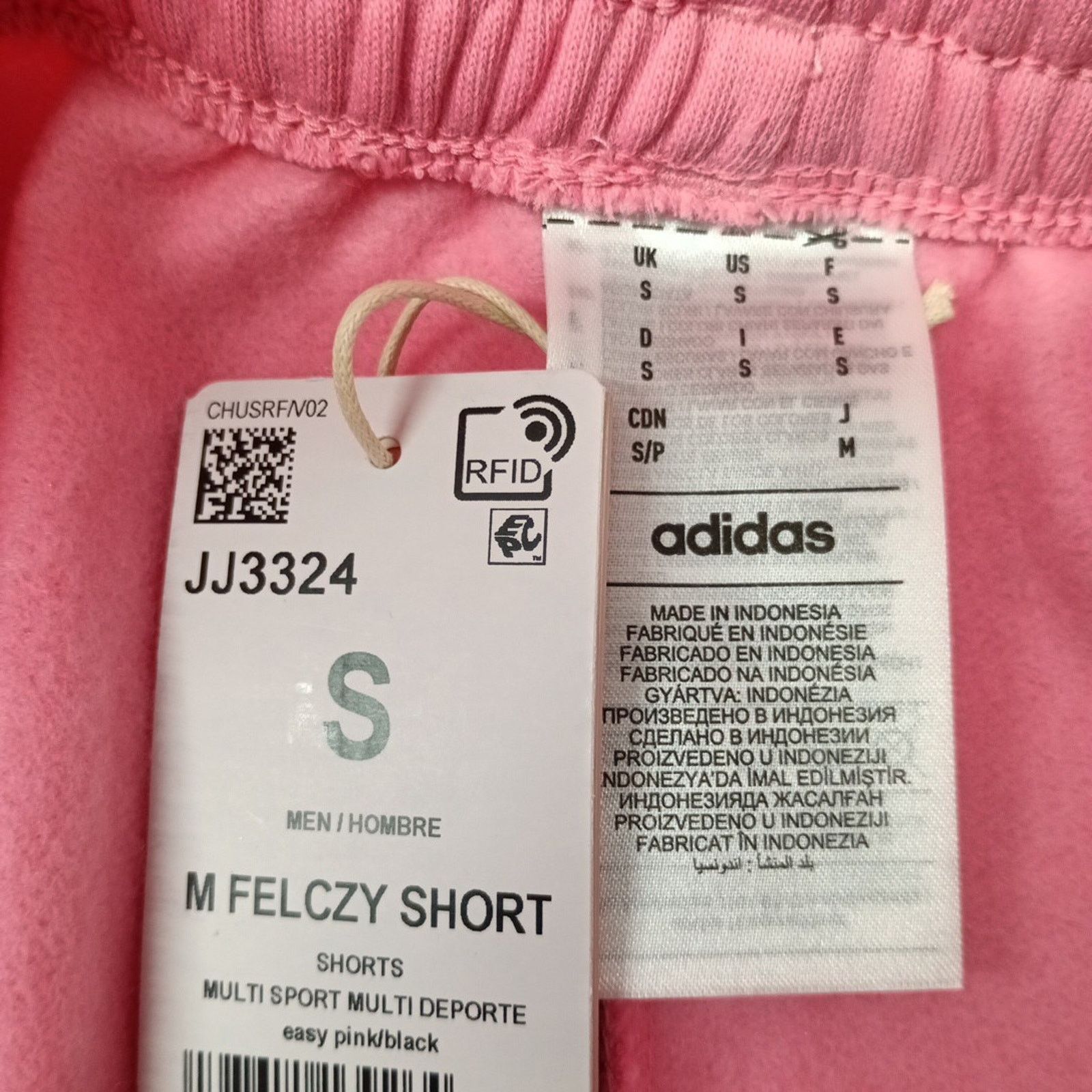 Adidas Adidas Cozy Essentials Fleece Cargo Shorts Men's Size M Pink Size US 28 / EU 44 - 3 Thumbnail