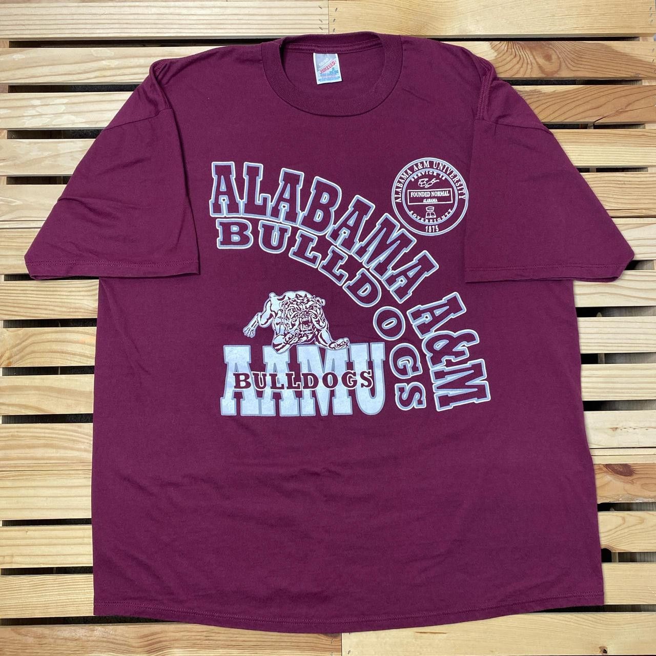 Jerzees Vintage Alabama A&M University Burgundy College Tee Size 2XL Size US XXL / EU 58 / 5 - 1 Thumbnail