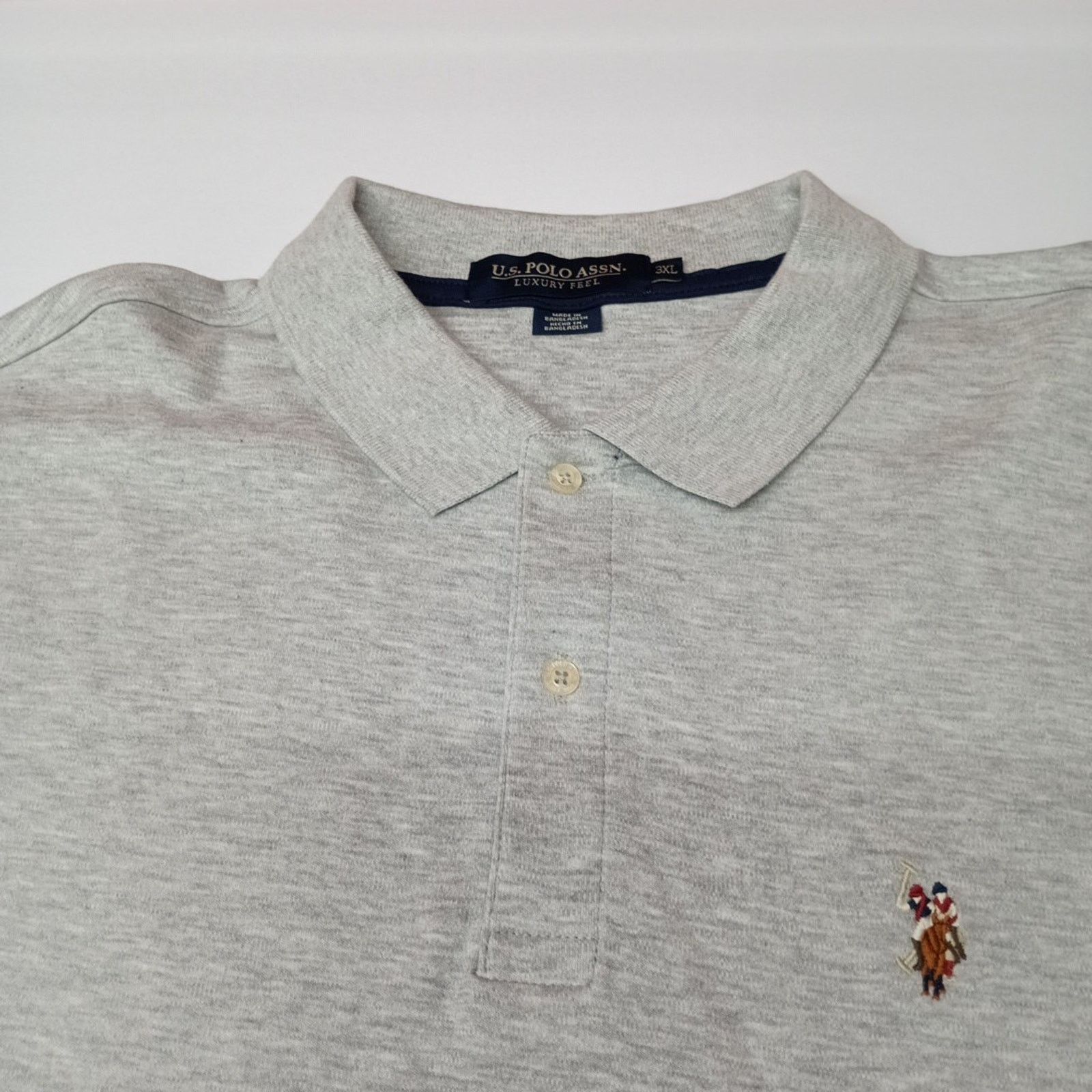 U.S. Polo Assn. U.S. Polo Assn Interlock Polo Shirt Gray Men's Size 3XL XXXL Size US XXL / EU 58 / 5 - 2 Thumbnail