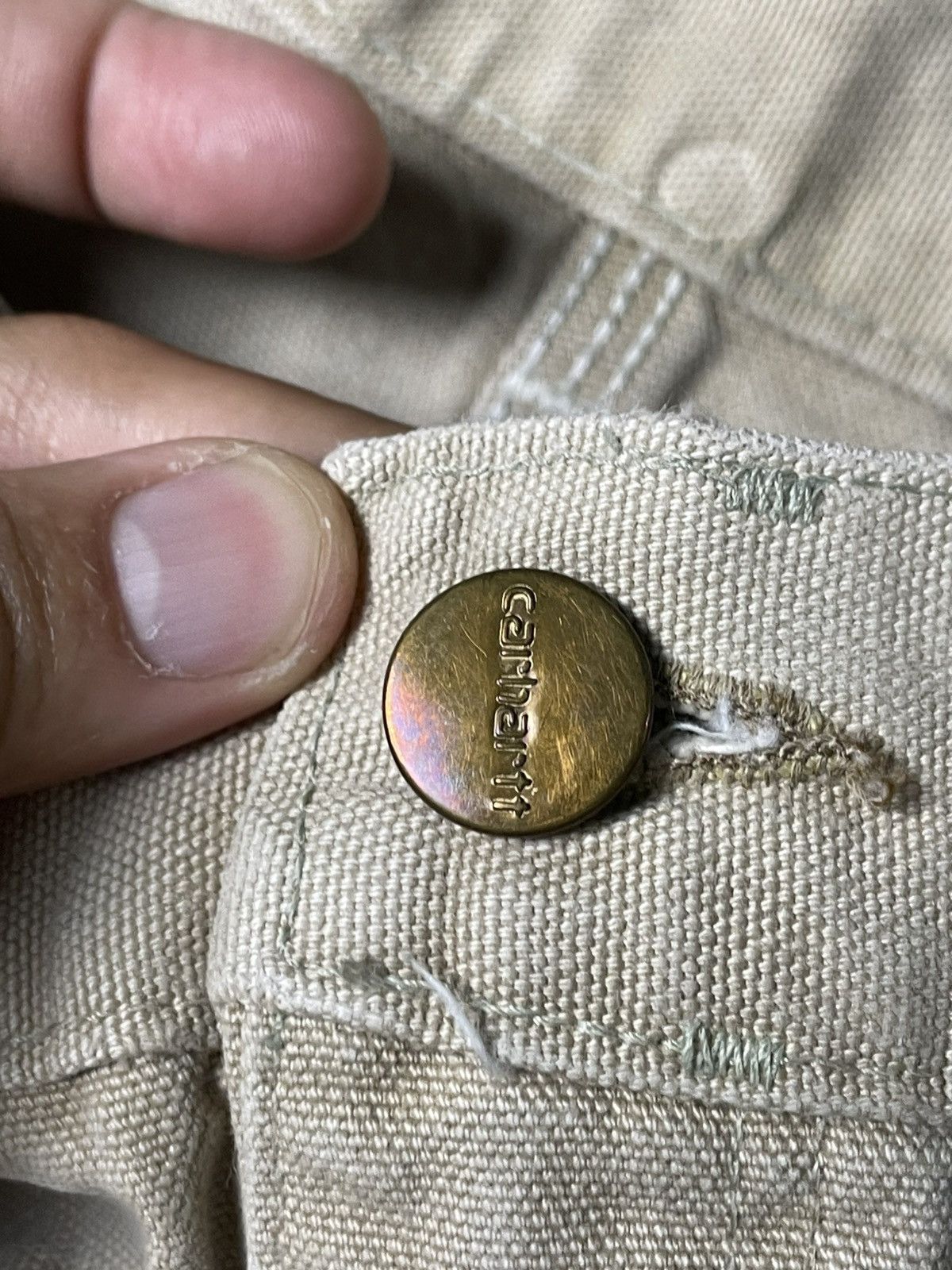 Carhartt × Japanese Brand × Vintage Vintage Carhartt Sun-faded Cargo Shorts (89) Size US 39 - 15 Thumbnail