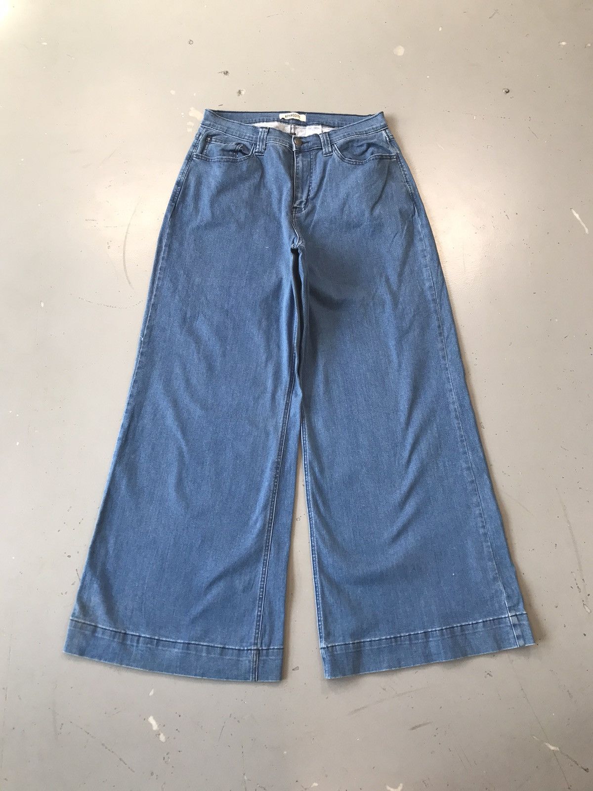 Vintage Vintage Aphrodite flared baggy fit denim Size US 30 / EU 46 - 1 Thumbnail